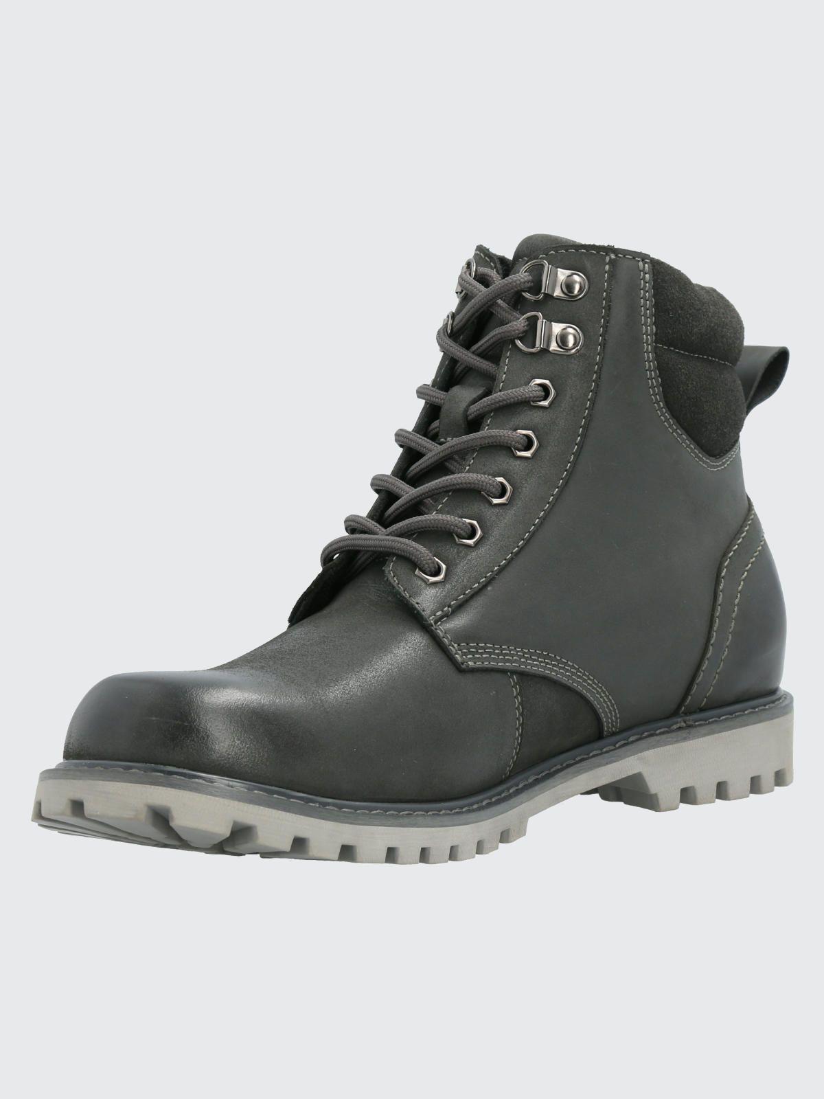 Botín Cuero Hombre Maxwell Gris Oscuro-4