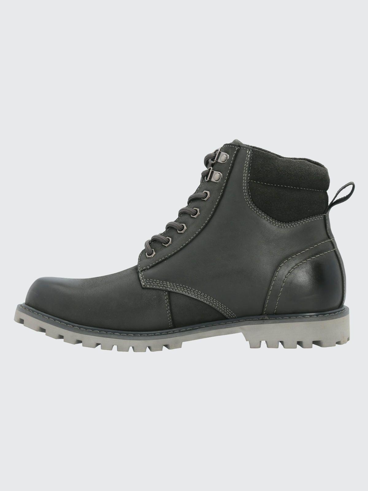 Botín Cuero Hombre Maxwell Gris Oscuro-5