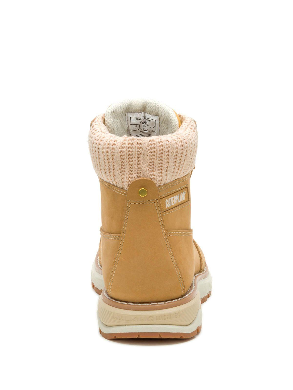Botín Cuero Mujer Fandom Beige-5