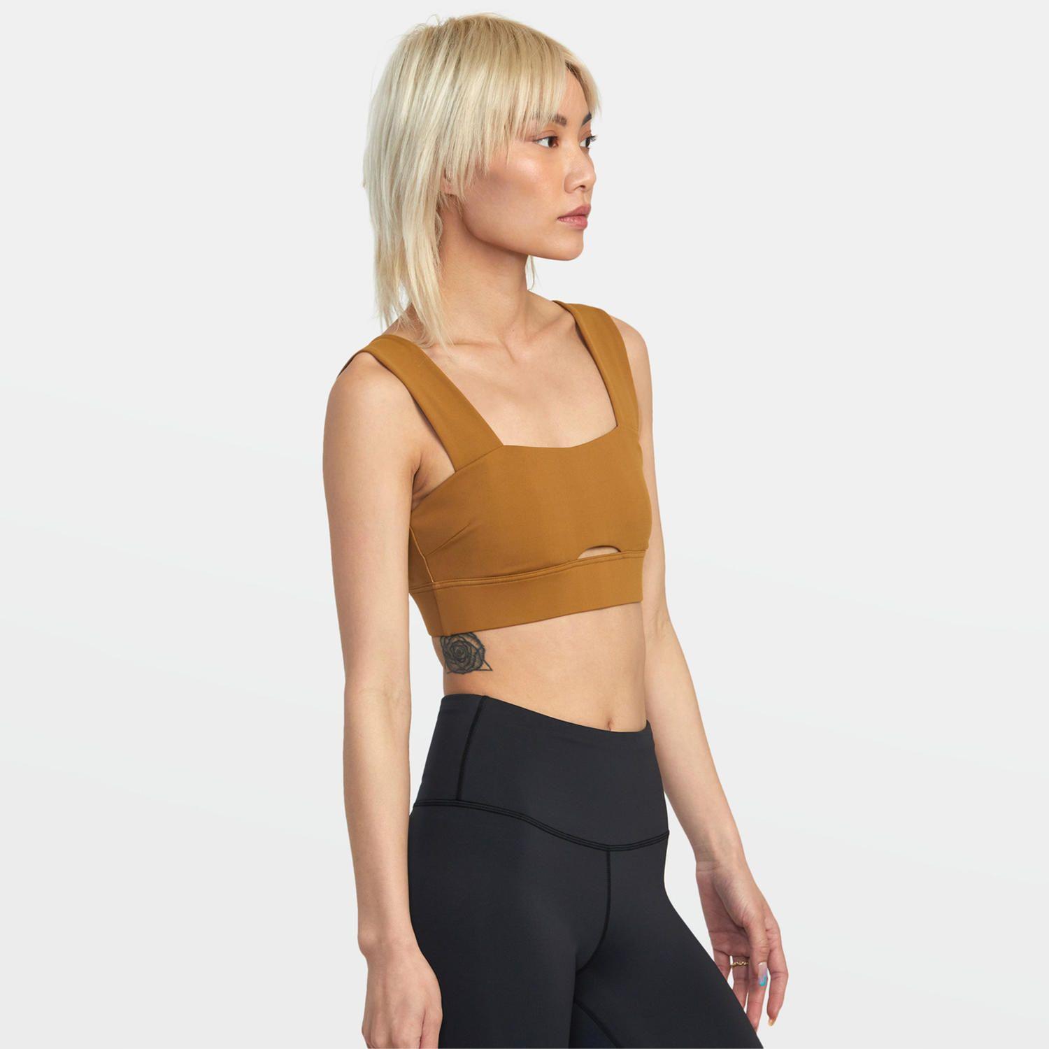 Peto Deportivo Mujer Wide Strap J Tops Mostaza-6