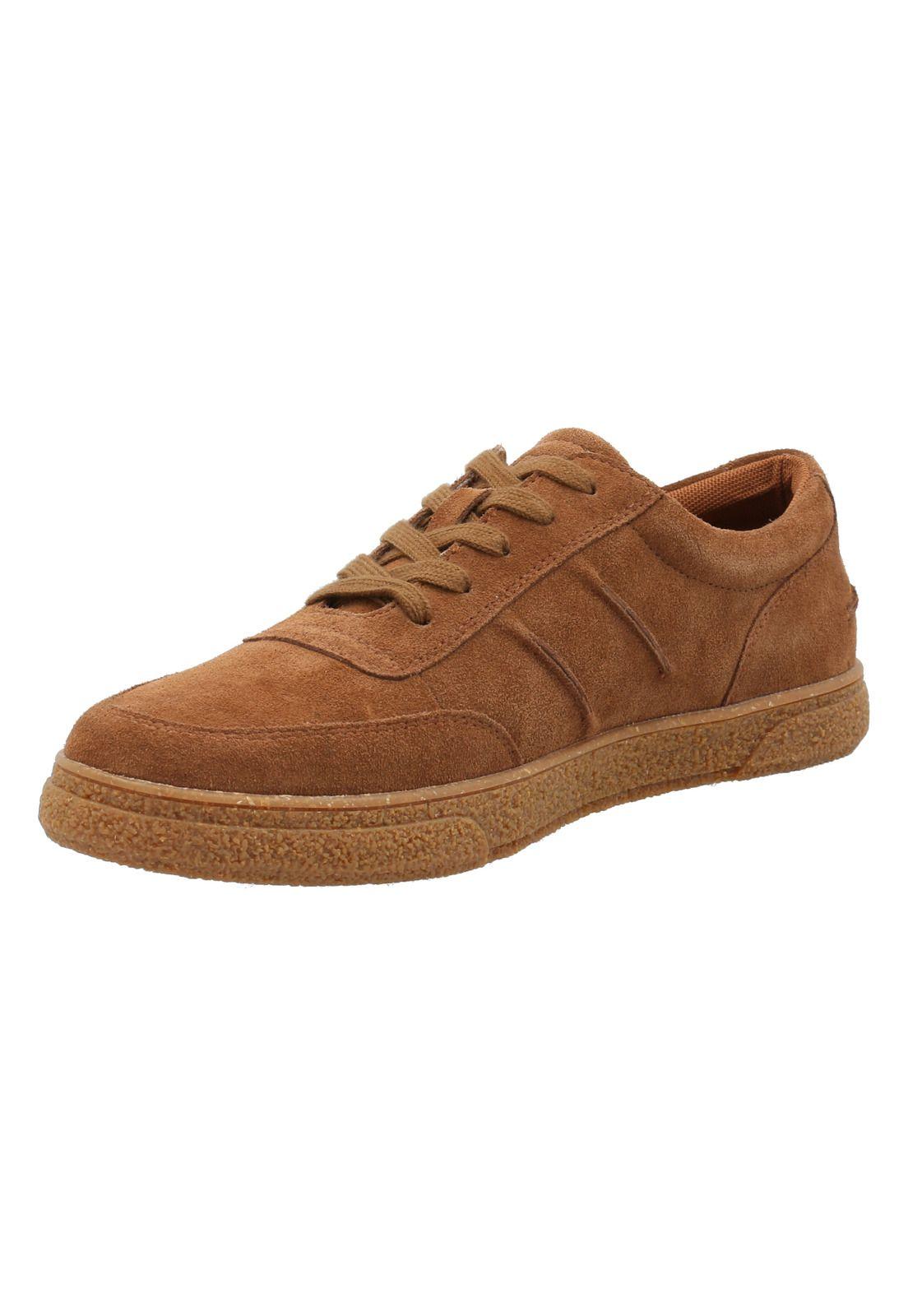 Zapatilla Cuero Hombre Naoki Café -3