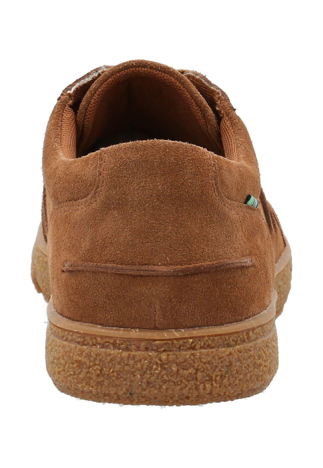 Zapatilla Cuero Hombre Naoki Café -5