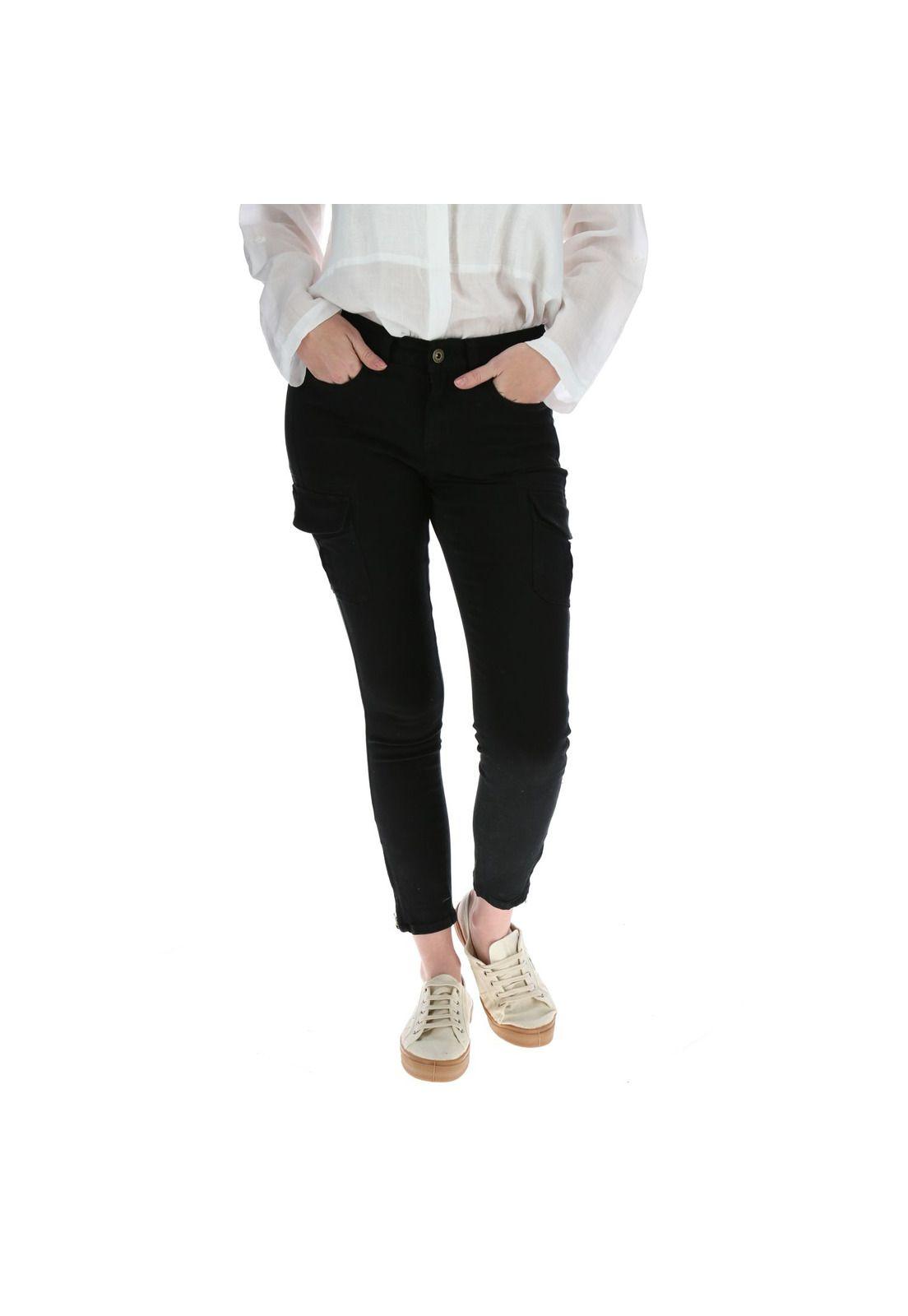 Pantalón Mujer Lilia Negro-0