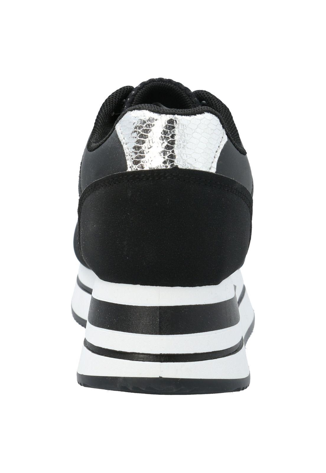 Zapatilla Mujer Chica Negro-4