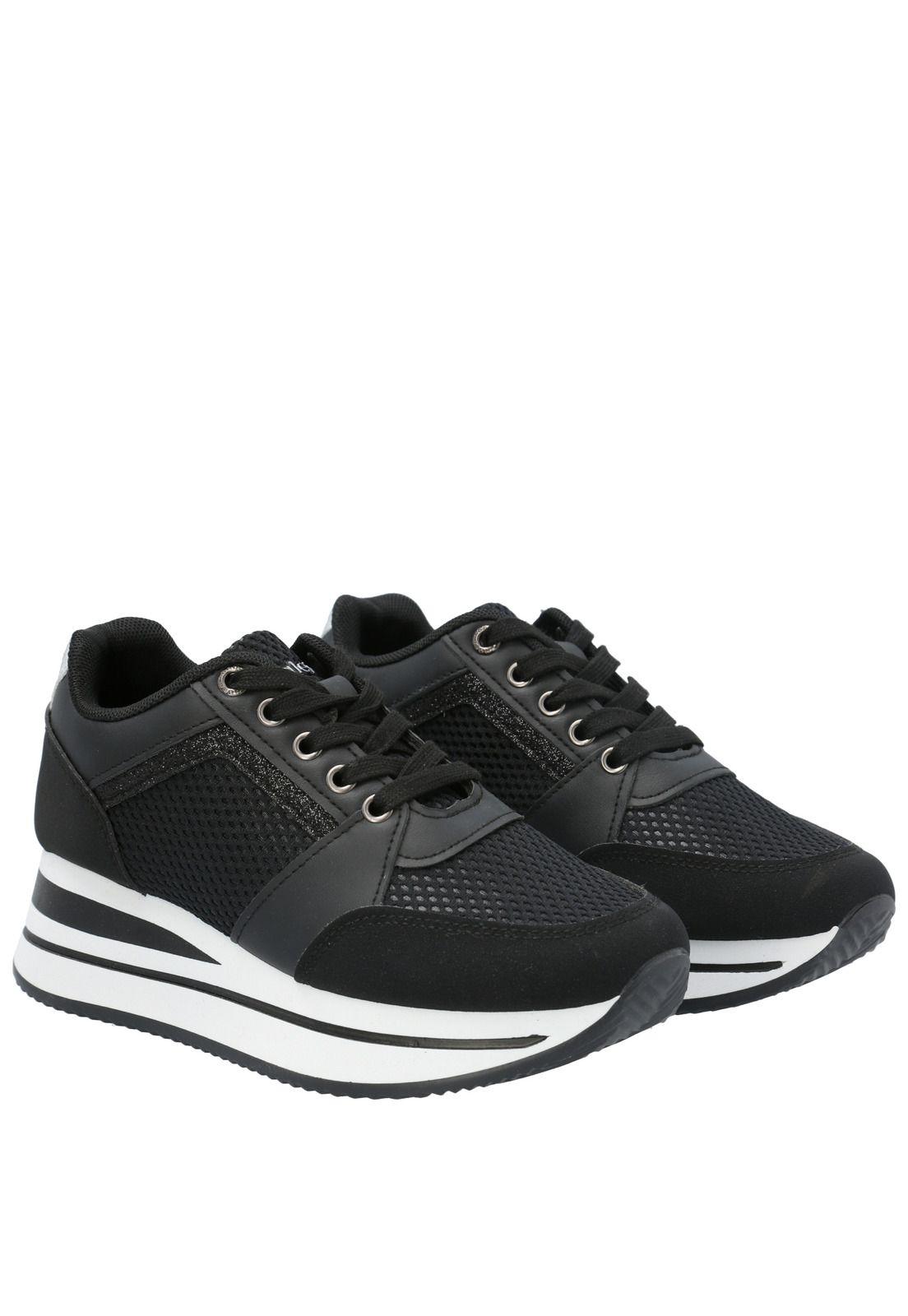 Zapatilla Mujer Chica Negro-6