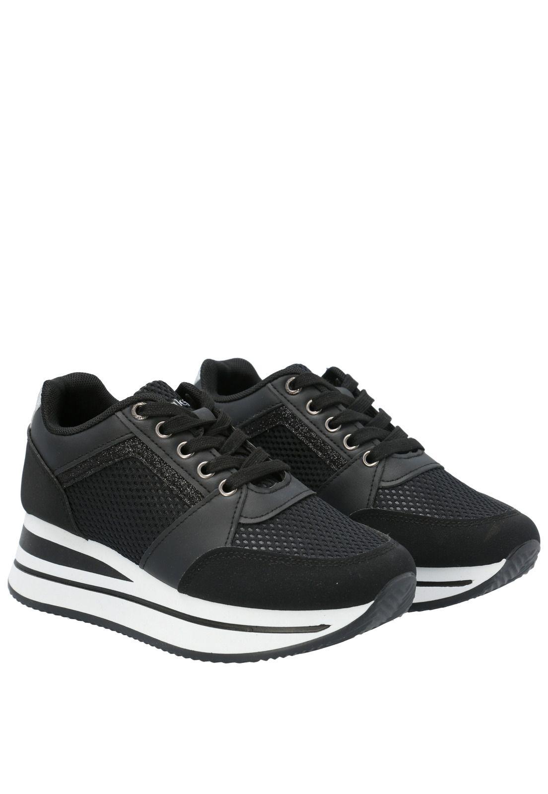 Zapatilla Mujer Chica Negro-9