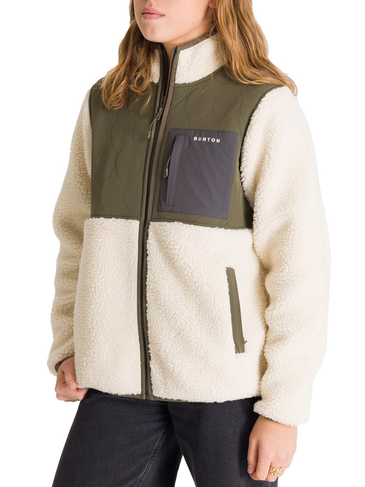 Polar Mujer Sherpa Block Café-1