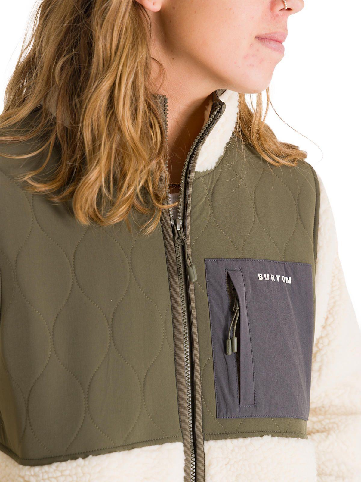 Polar Mujer Sherpa Block Café-4