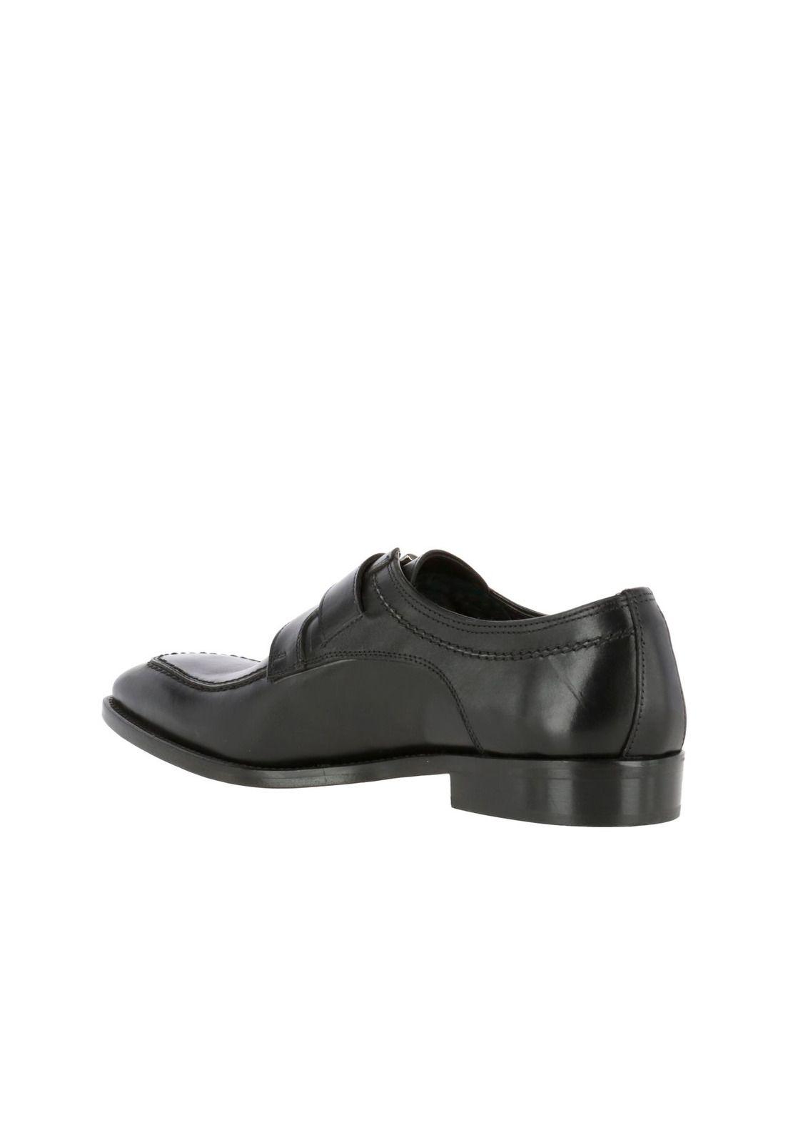 Zapato Cuero Hombre Renzo Negro-4