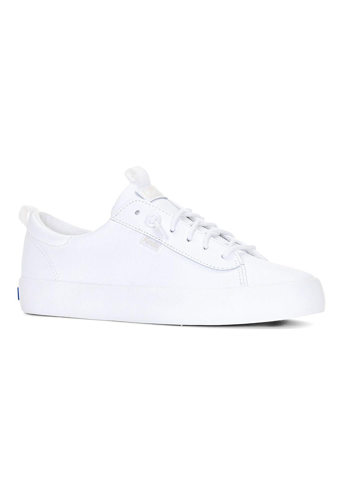 Zapatilla Cuero Blanca Mujer Kickback -3