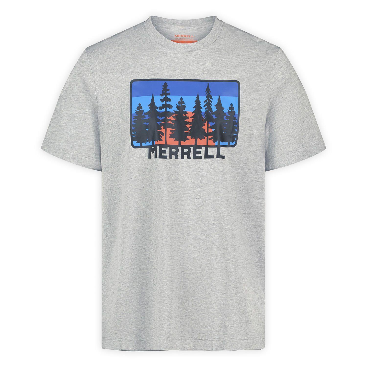 Polera M/C Hombre Forest Line Gris-0