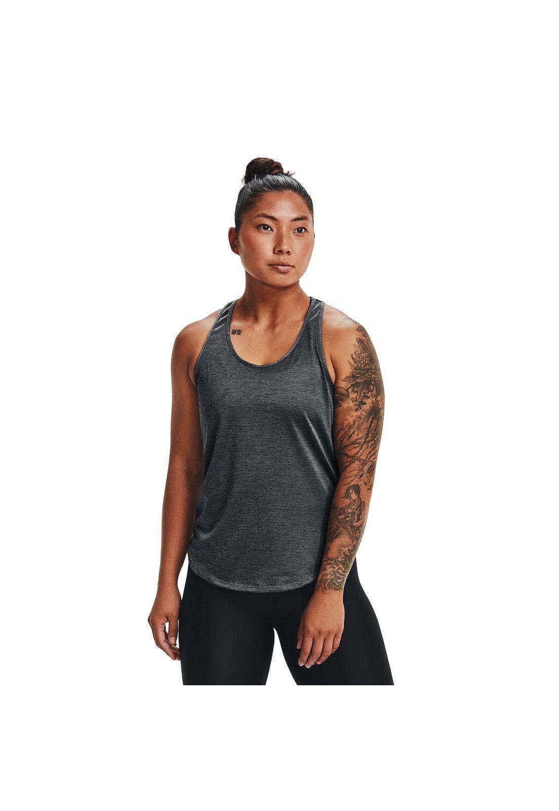 Polera S/M Mujer Ua Tech Vent Tank Negro-2