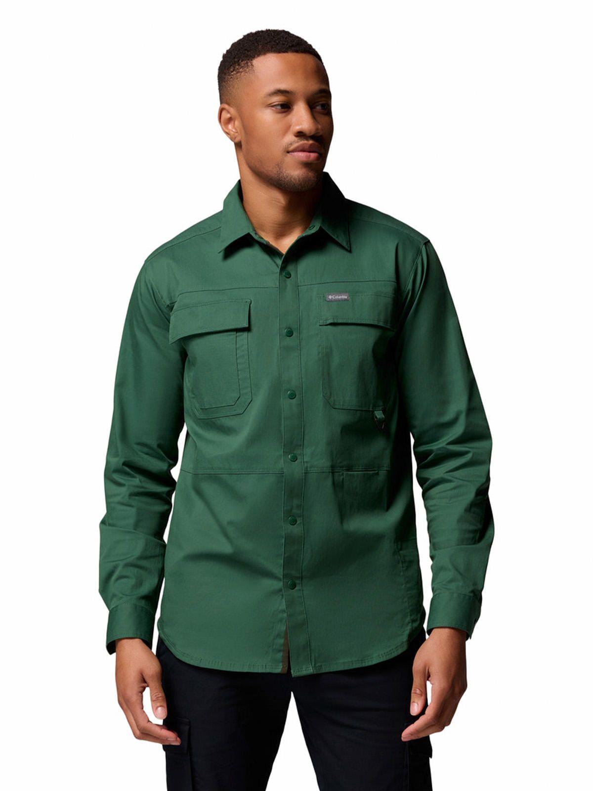 Camisa ML Hombre Landroamer Twill Ls Verde-0
