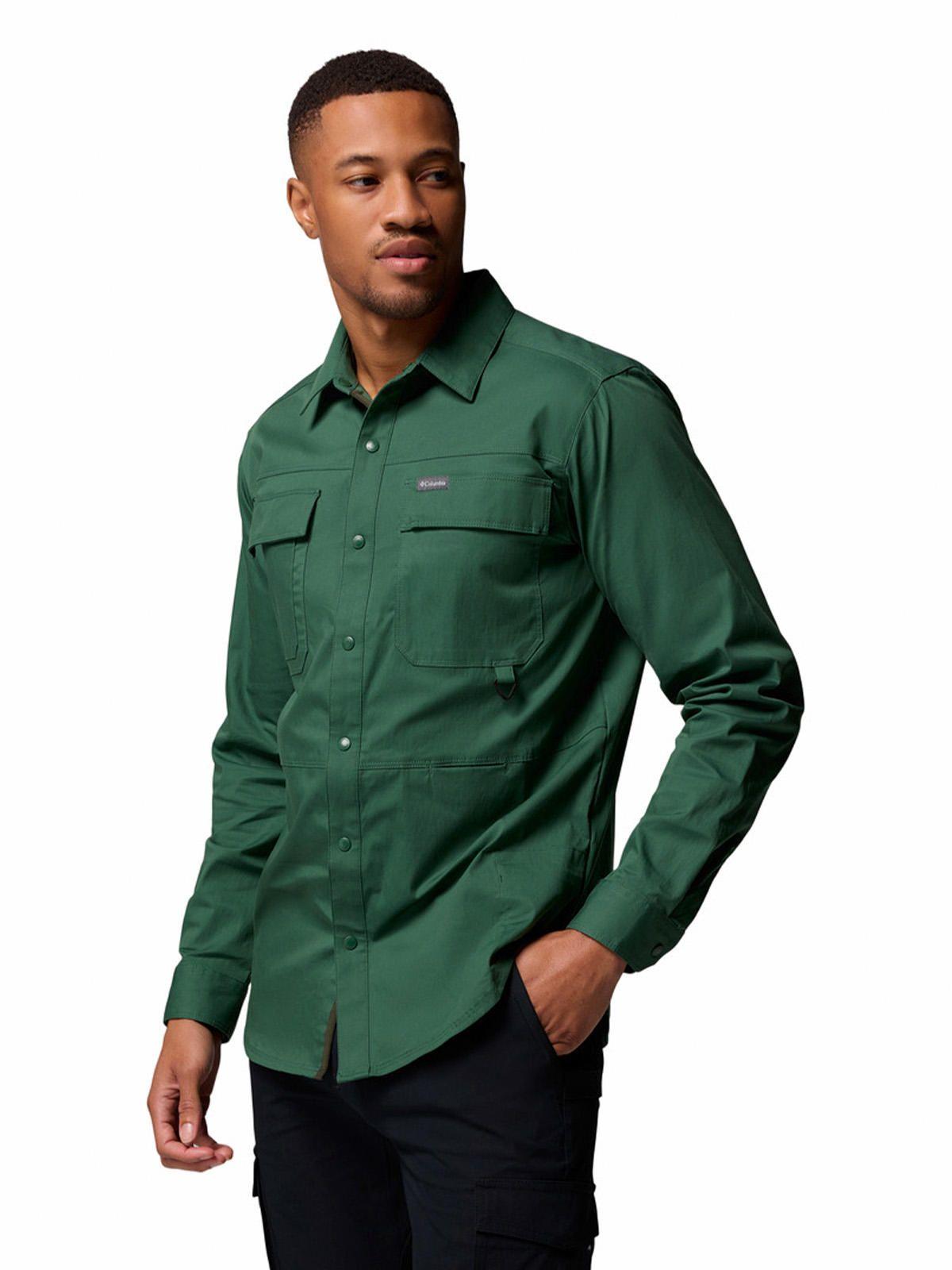 Camisa ML Hombre Landroamer Twill Ls Verde-1