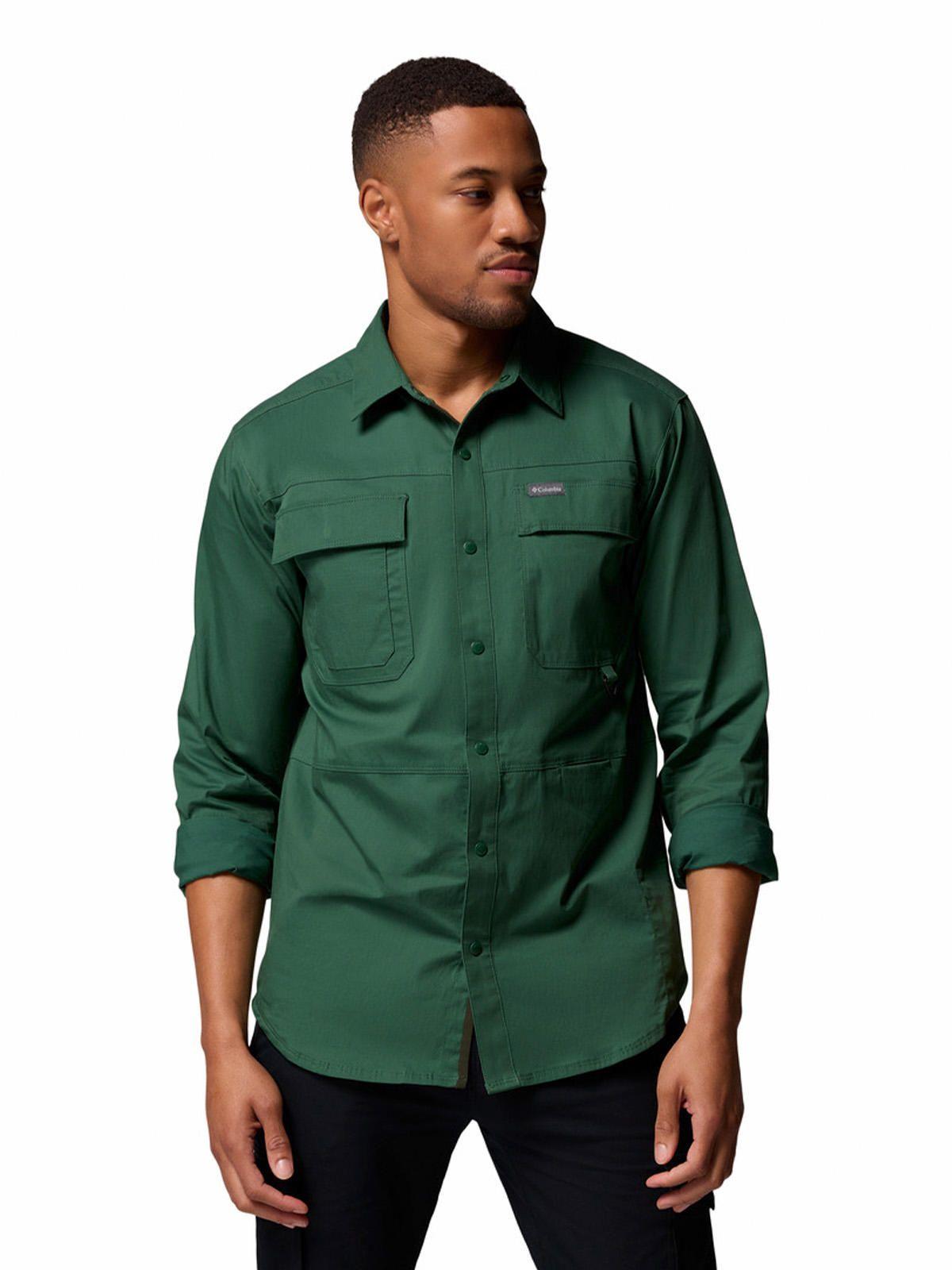 Camisa ML Hombre Landroamer Twill Ls Verde-3