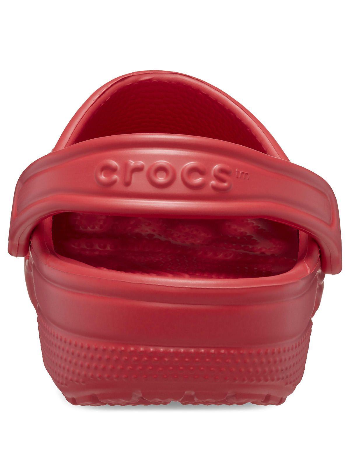 Zueco Crocs Mujer Classic Clog Rojo-8
