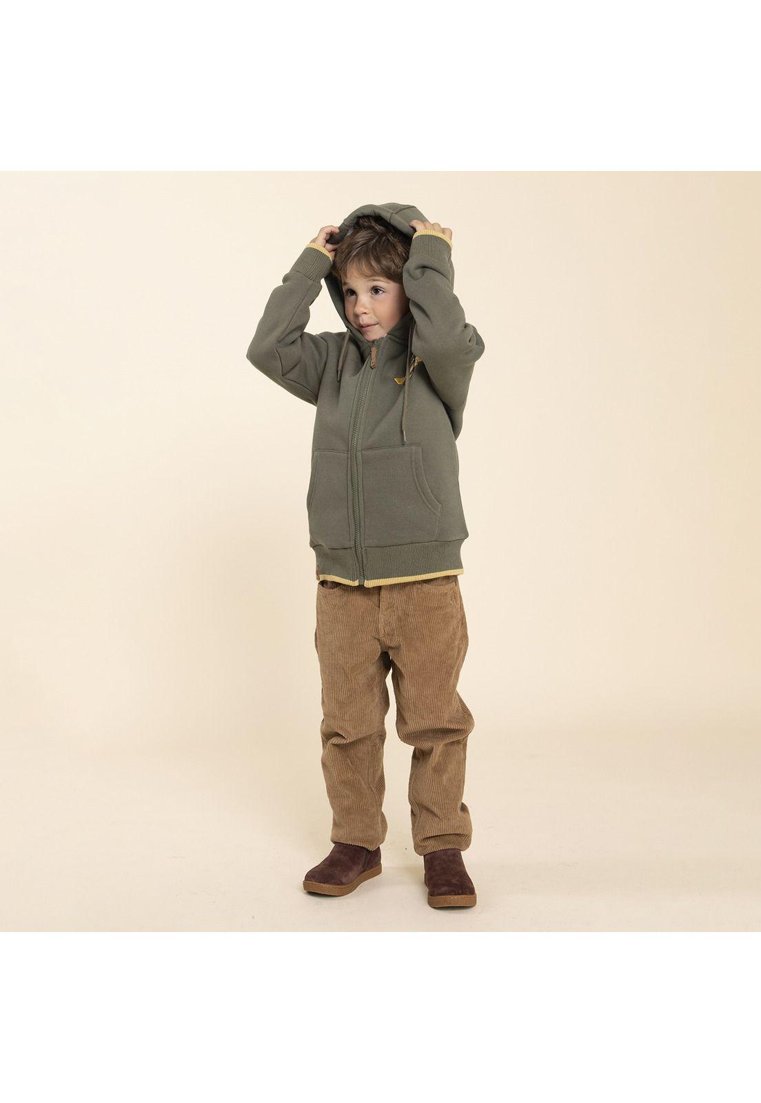 Polerón Niño Logan Oliva-4