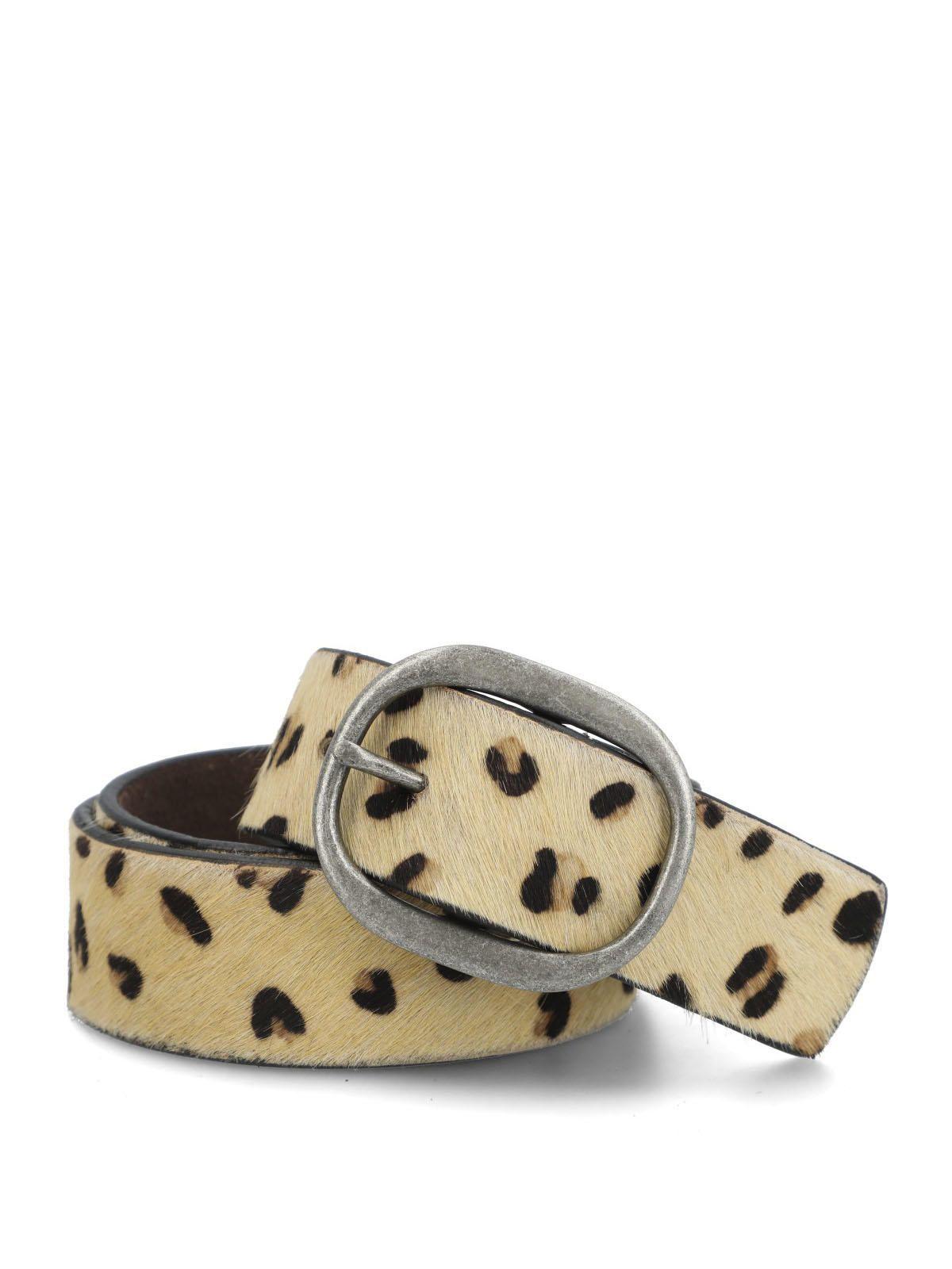Cinturón Cuero Mujer Hpw Cheetah Café-0