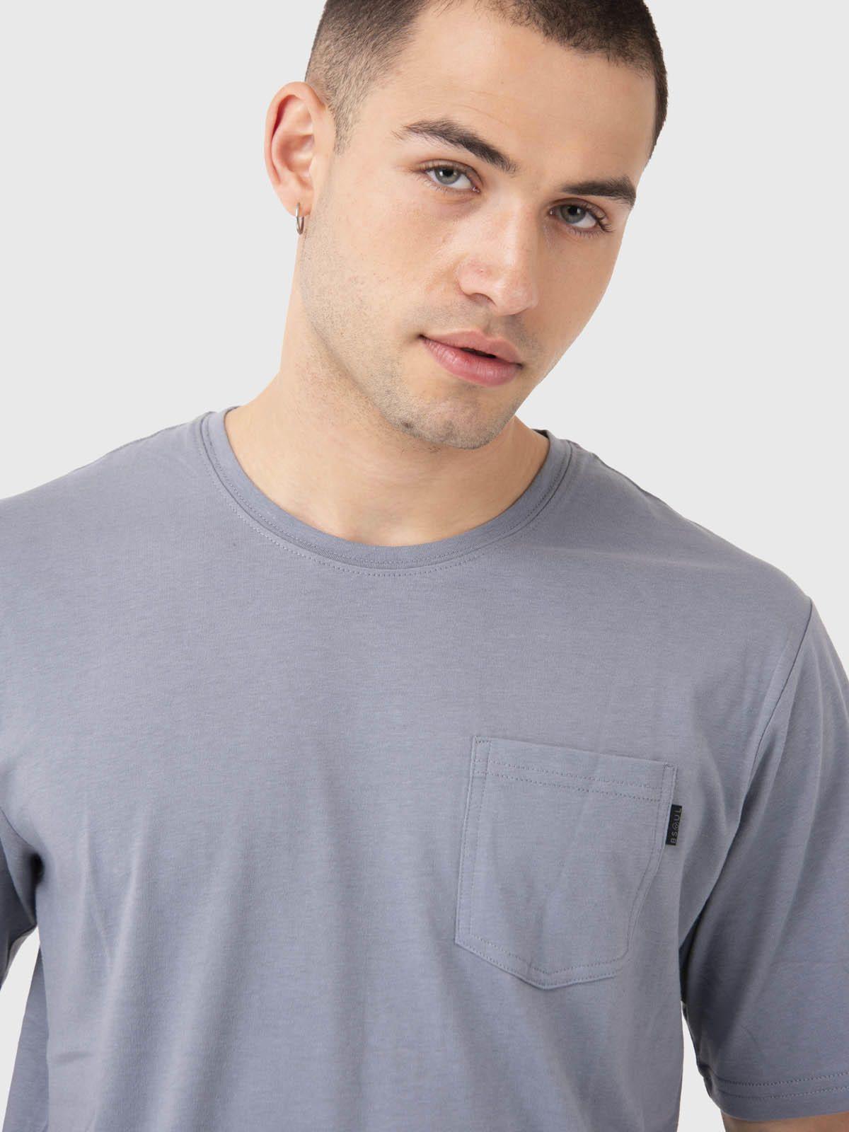 Polera Hombre Pocket T-Shirt Gris-0