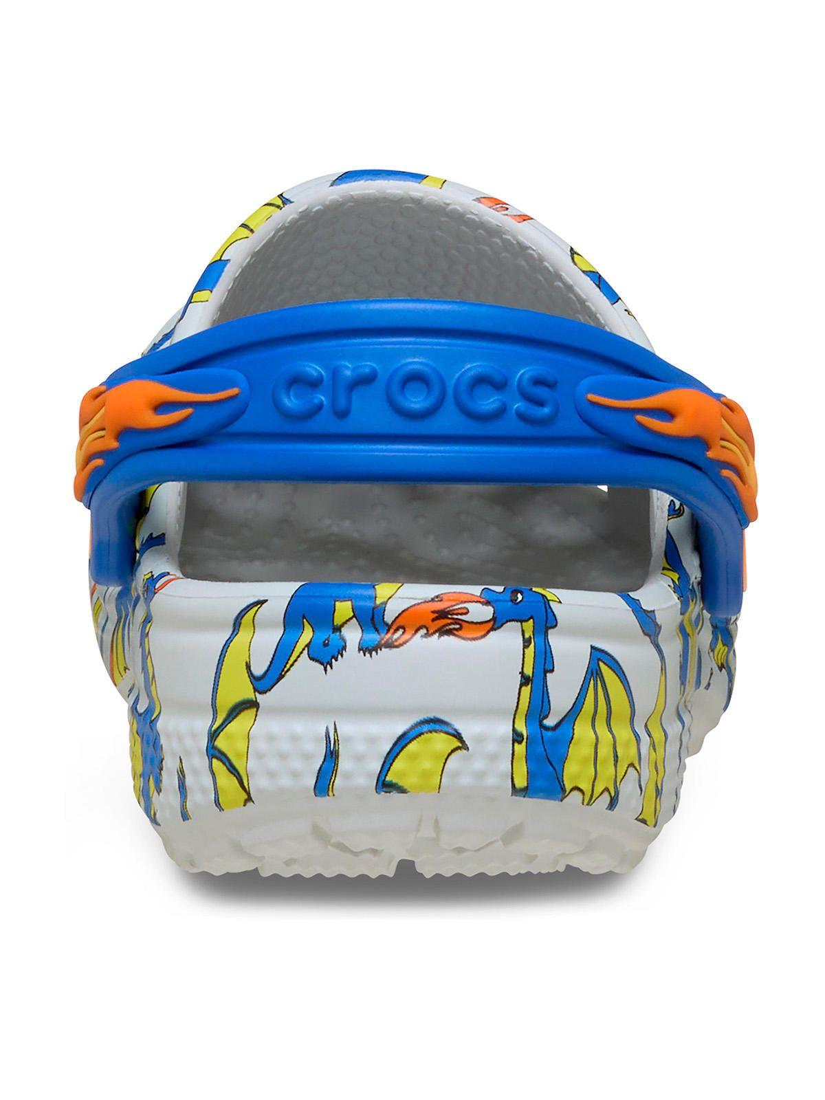 Zueco Niños Pequeños Classic Dragon T Blanco-3