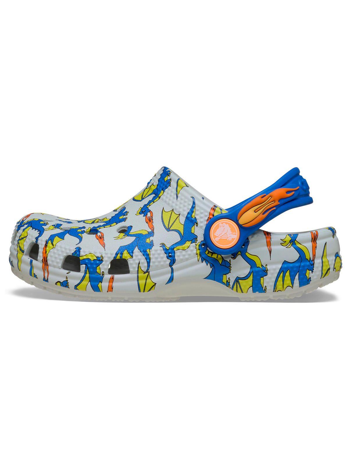 Zueco Niños Pequeños Classic Dragon T Blanco-5