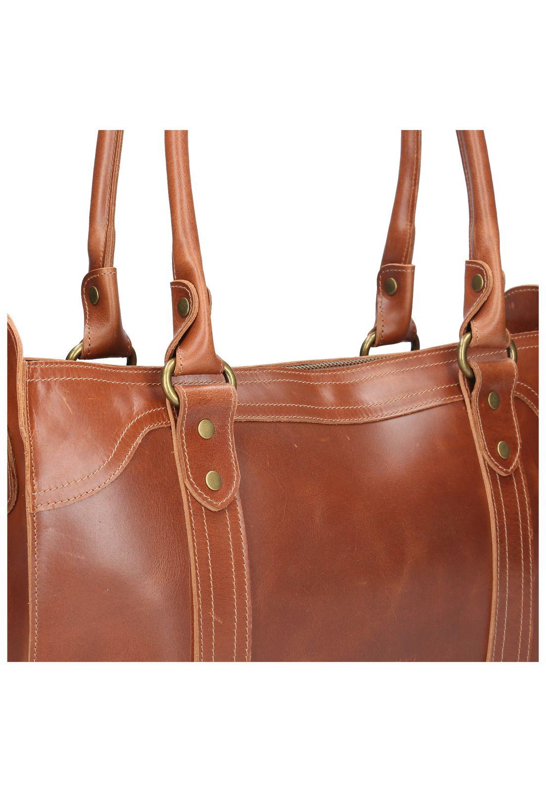 Cartera Mujer Libby Satchel Café-3