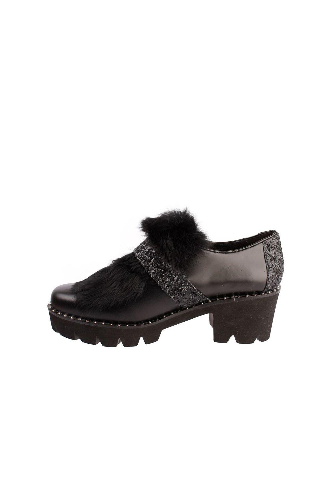 Zapato Cuero Betania Negro-2