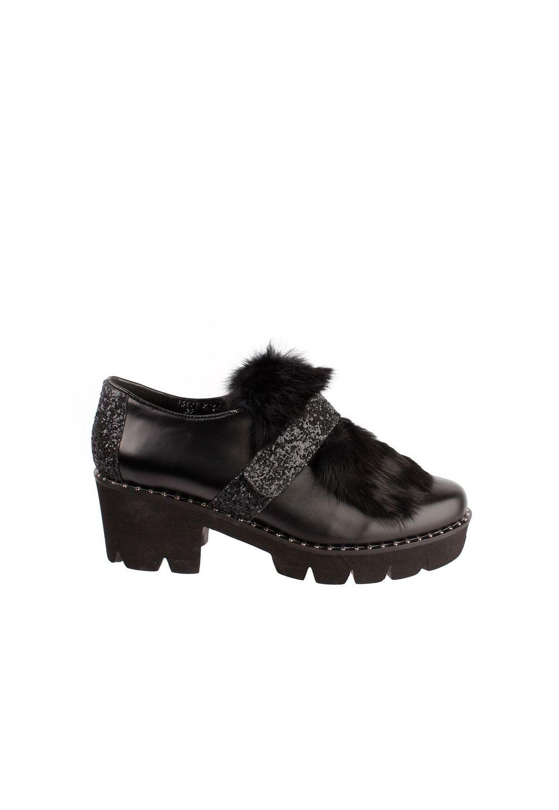 Zapato Cuero Betania Negro-3