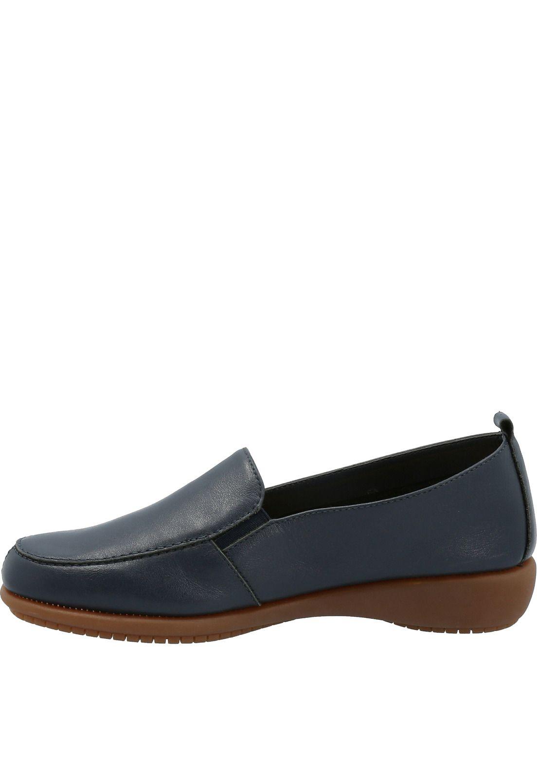 Zapato Cuero Mujer Ginger Azul-4