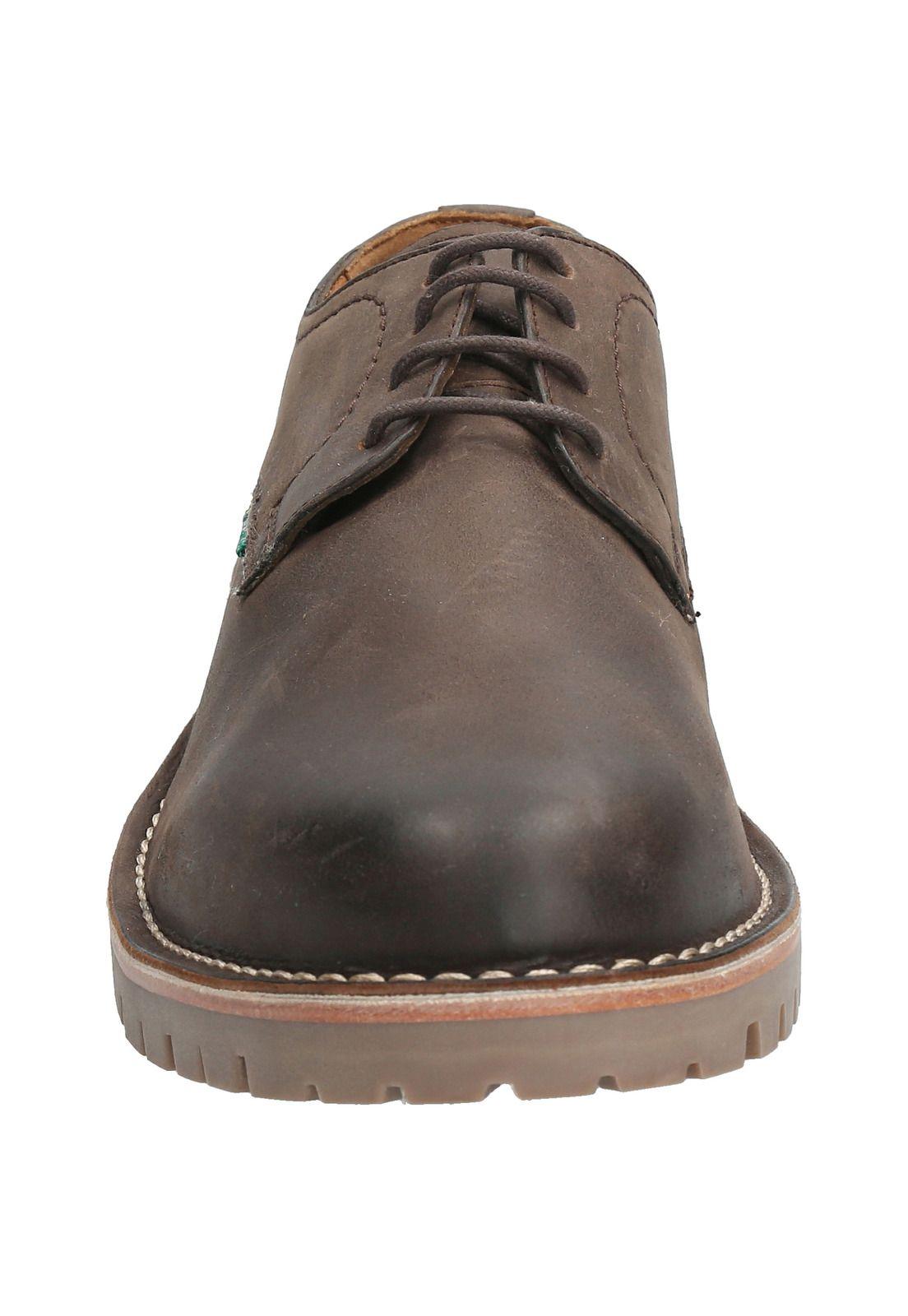 Zapato Cuero Hombre Wells Café-3