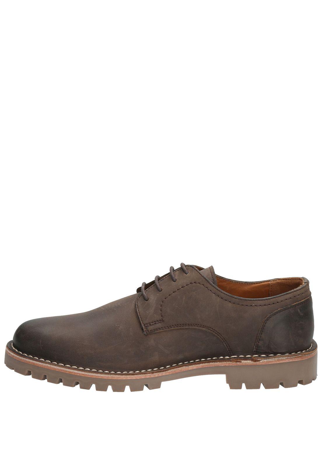 Zapato Cuero Hombre Wells Café-4