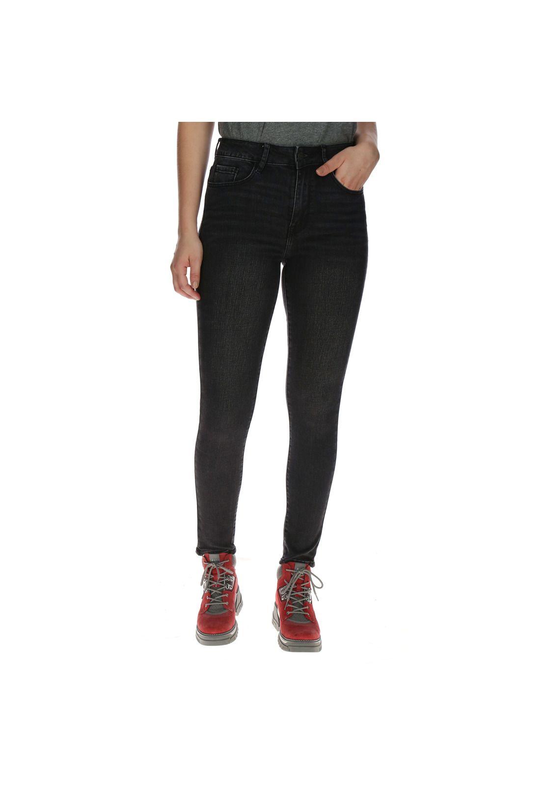 Jeans Mujer Kathryn Skinny Algodón Grafito-0
