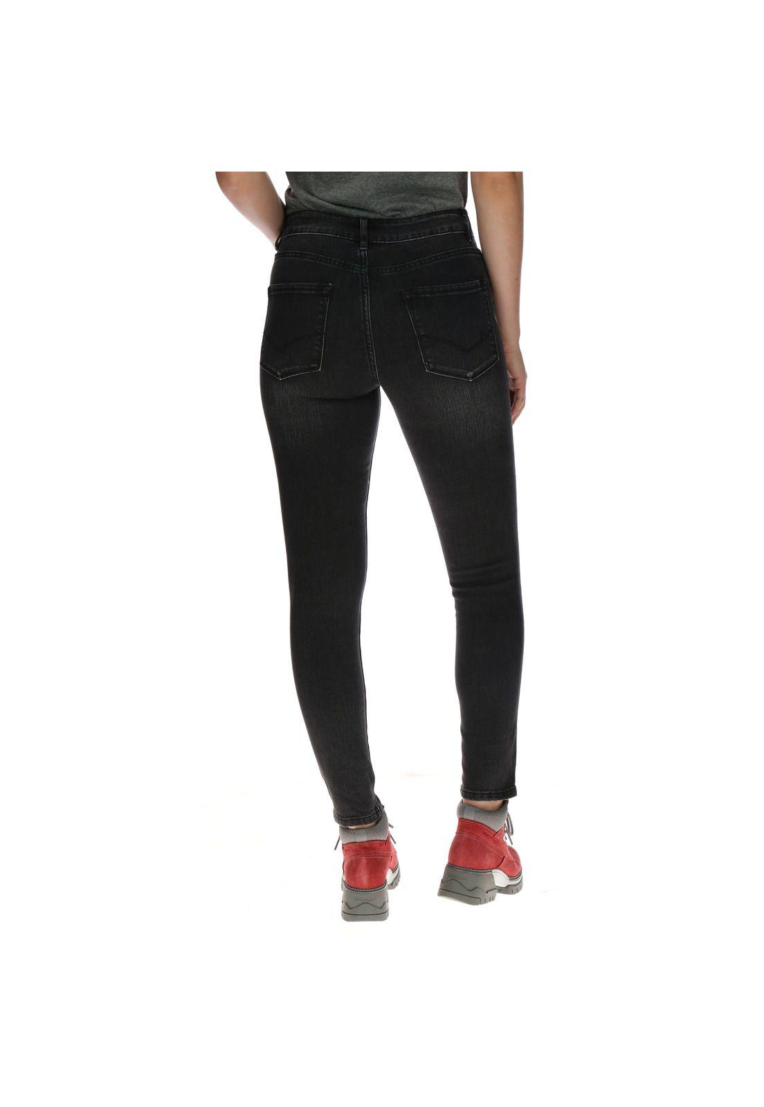 Jeans Mujer Kathryn Skinny Algodón Grafito-2