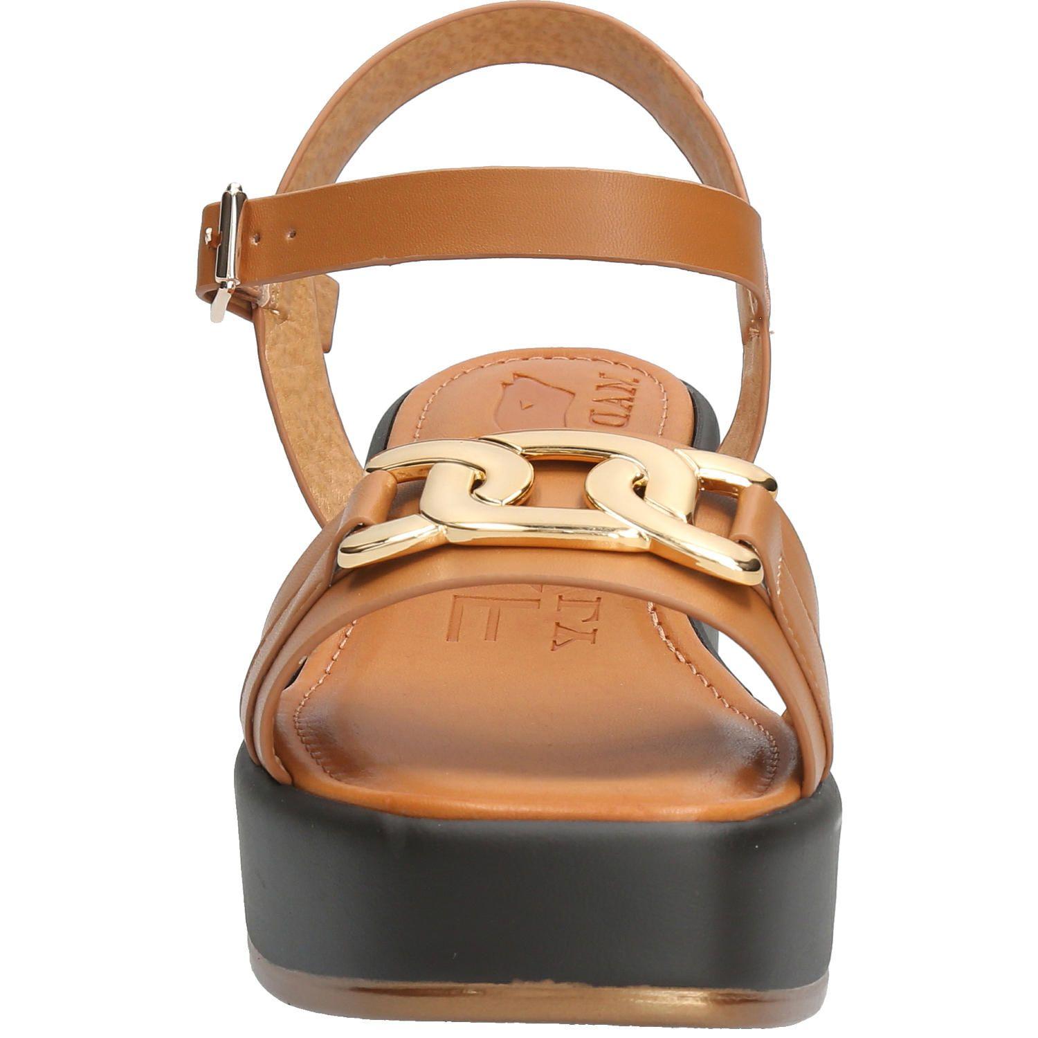 Sandalia Mujer Giuliana Café Claro-3