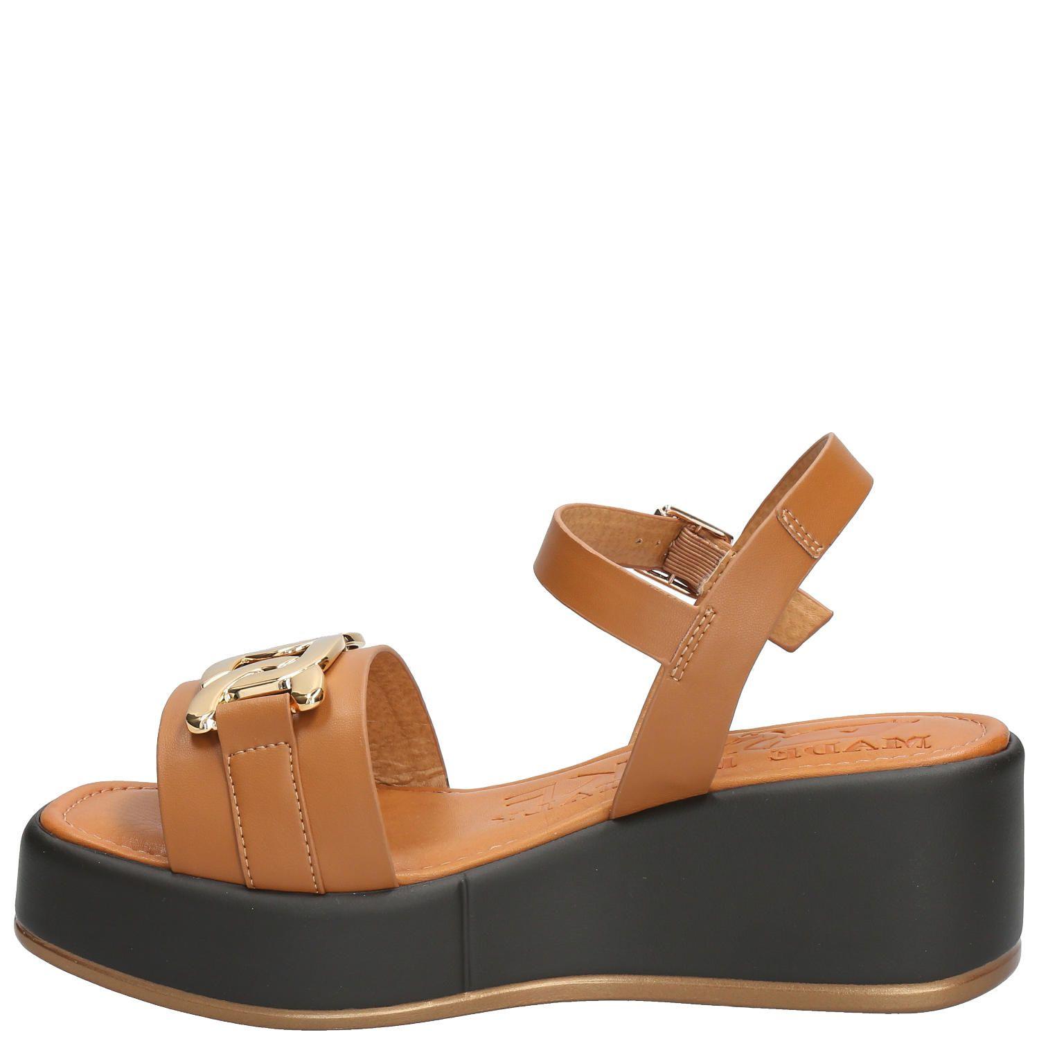 Sandalia Mujer Giuliana Café Claro-4