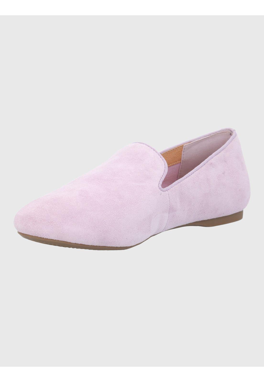Mocasin Cuero Mujer Oda Morado-4