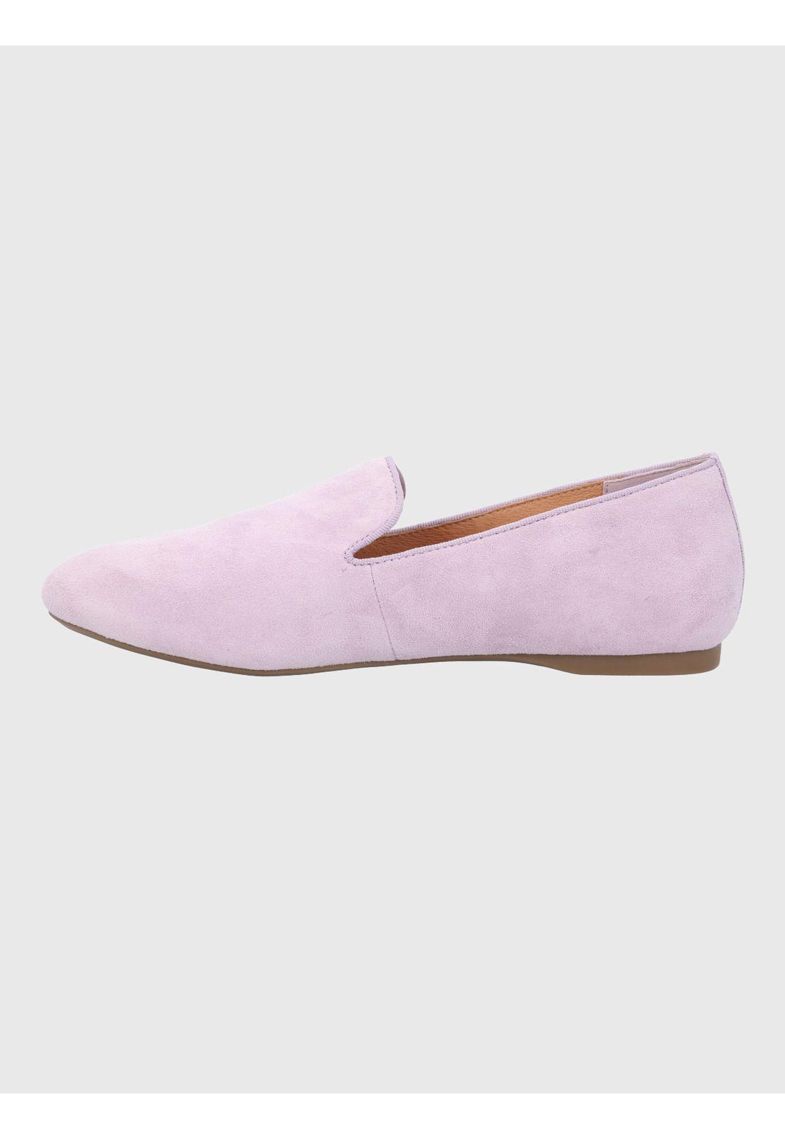 Mocasin Cuero Mujer Oda Morado-5