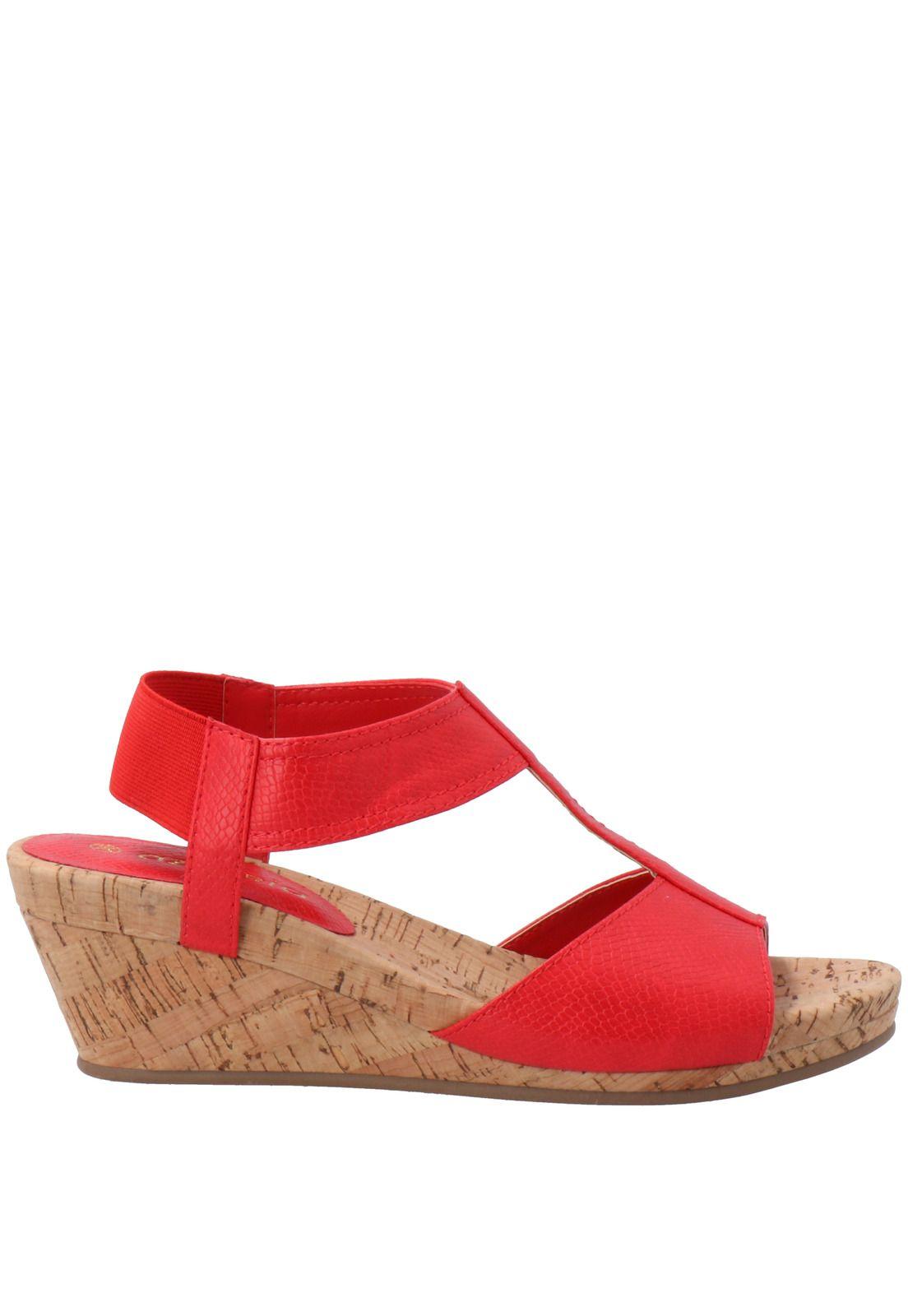 Sandalia Mujer Africa Rojo-1