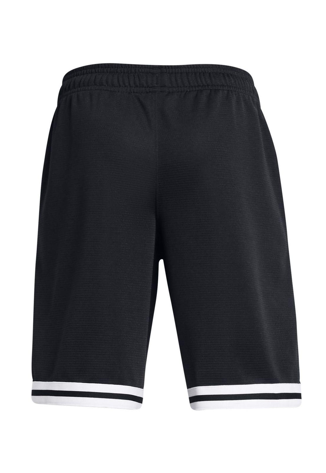 Short Ua Perimeter 8" Negro Para Niño-1