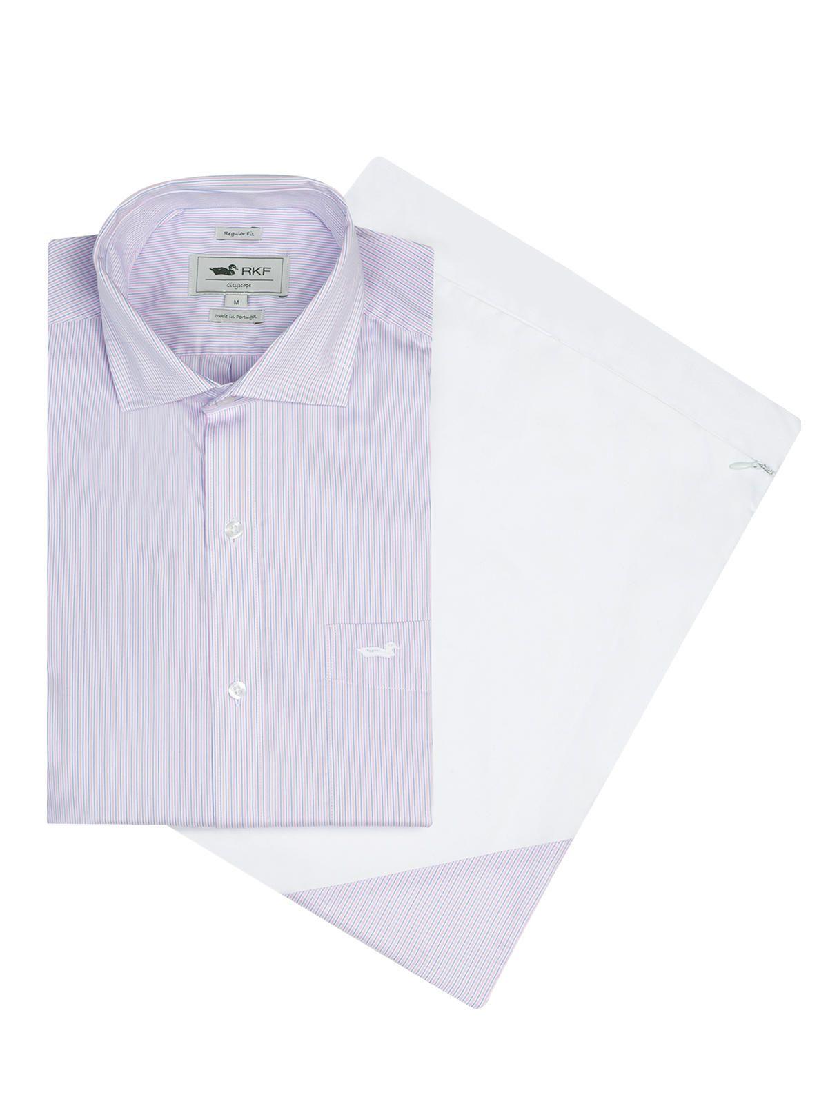 Camisa EasyIron Hombre Cuello Italiano Rosado-5