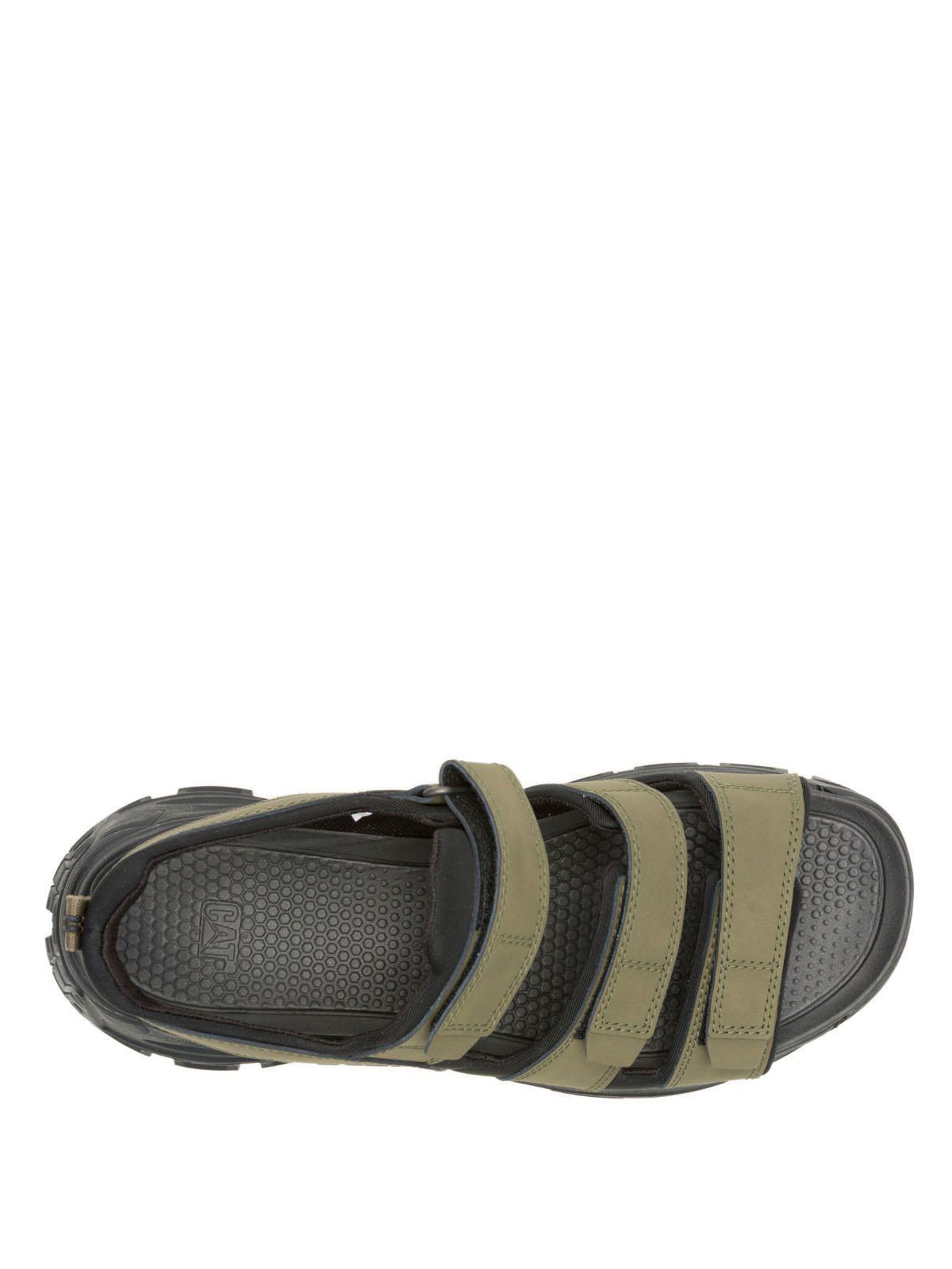 Sandalia Hombre Cuero Criterion Oliva-6