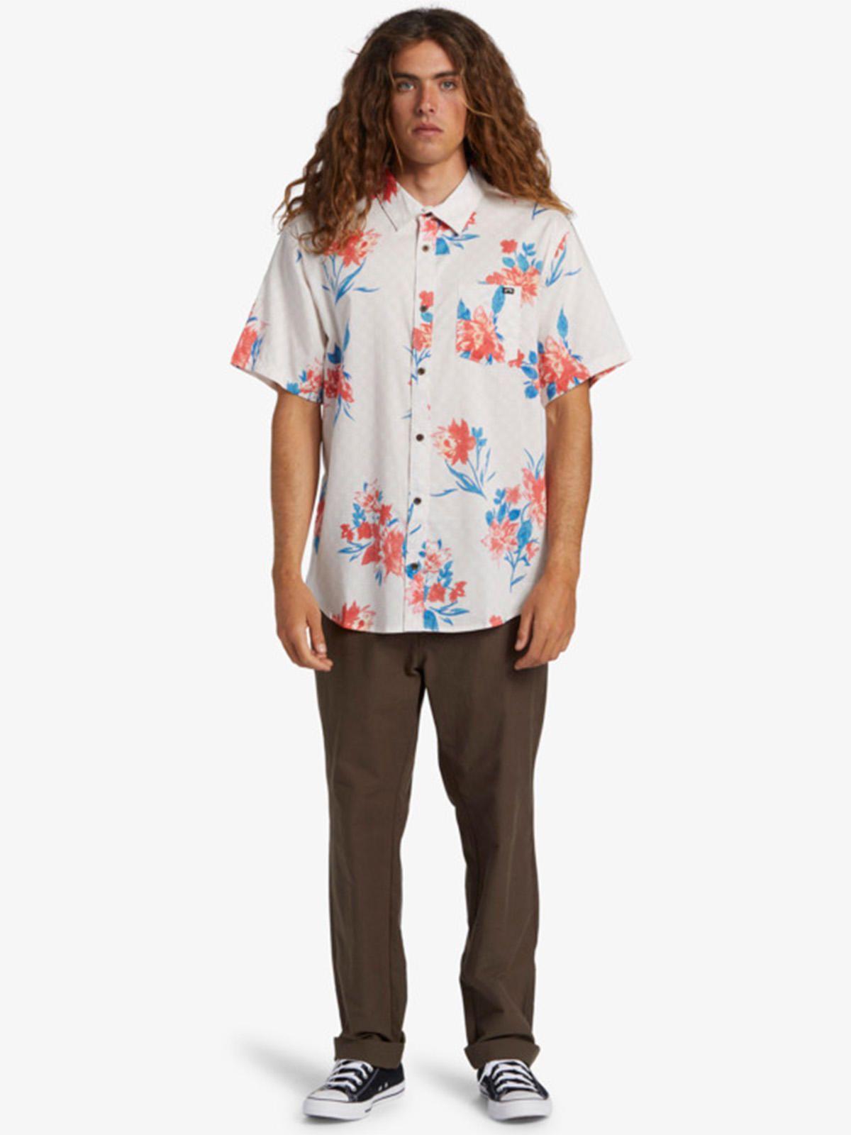 Camisa Hombre Sundays Flower Blanca-1