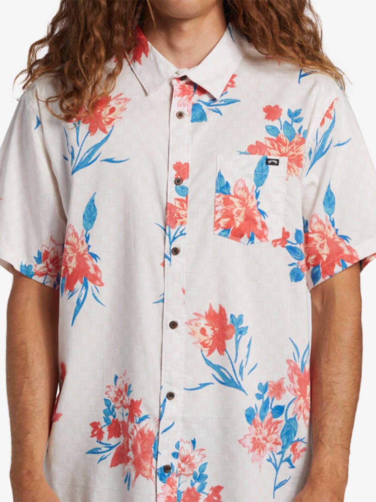 Camisa Hombre Sundays Flower Blanca-4