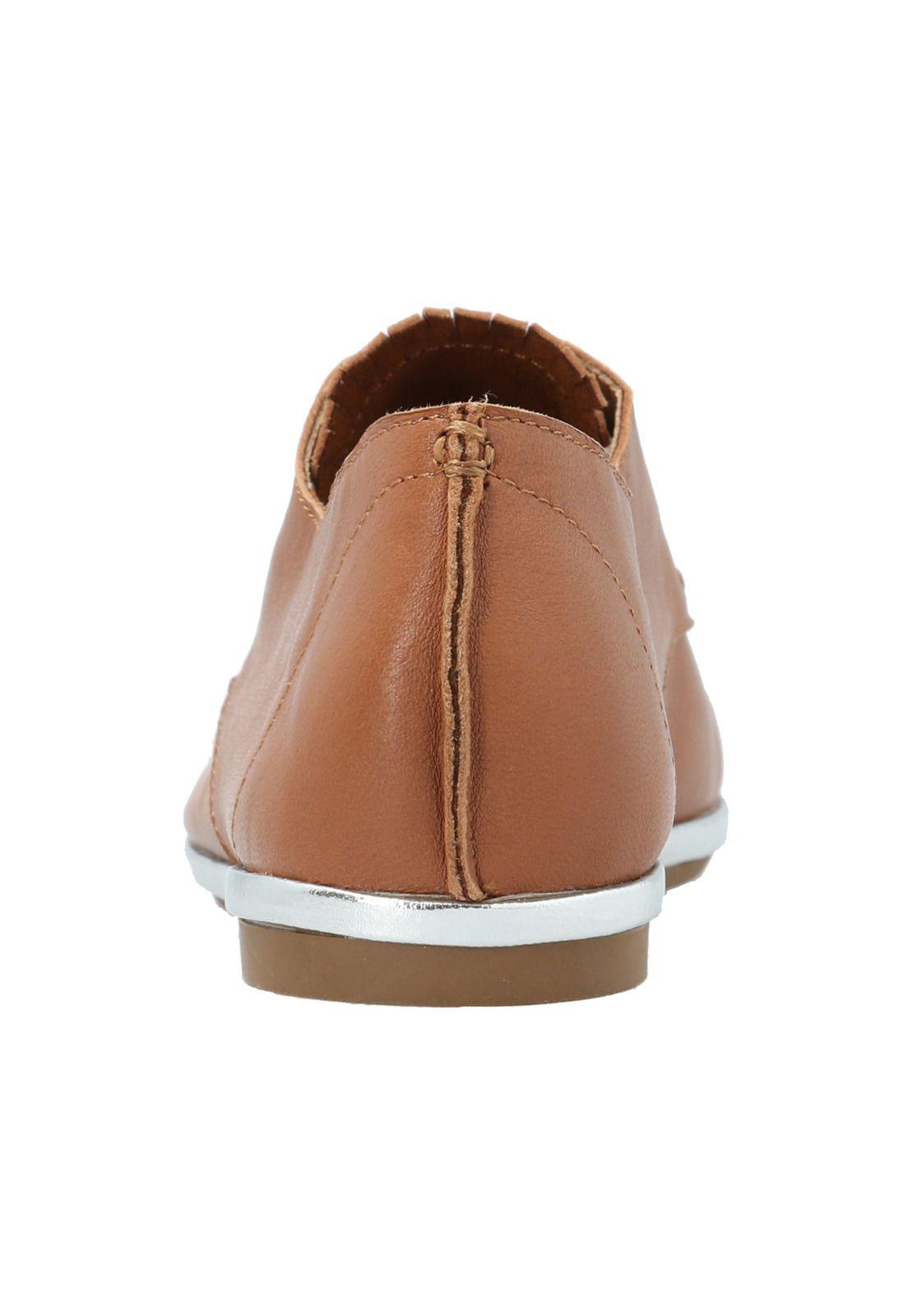 Zapato Cuero Mujer Patmos Café -5