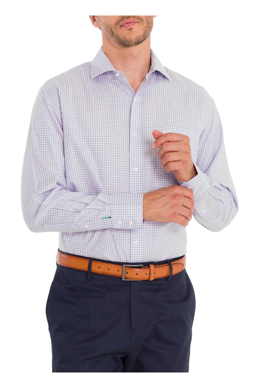 Camisa Cuello Italiano Hombre WF Blanco-6