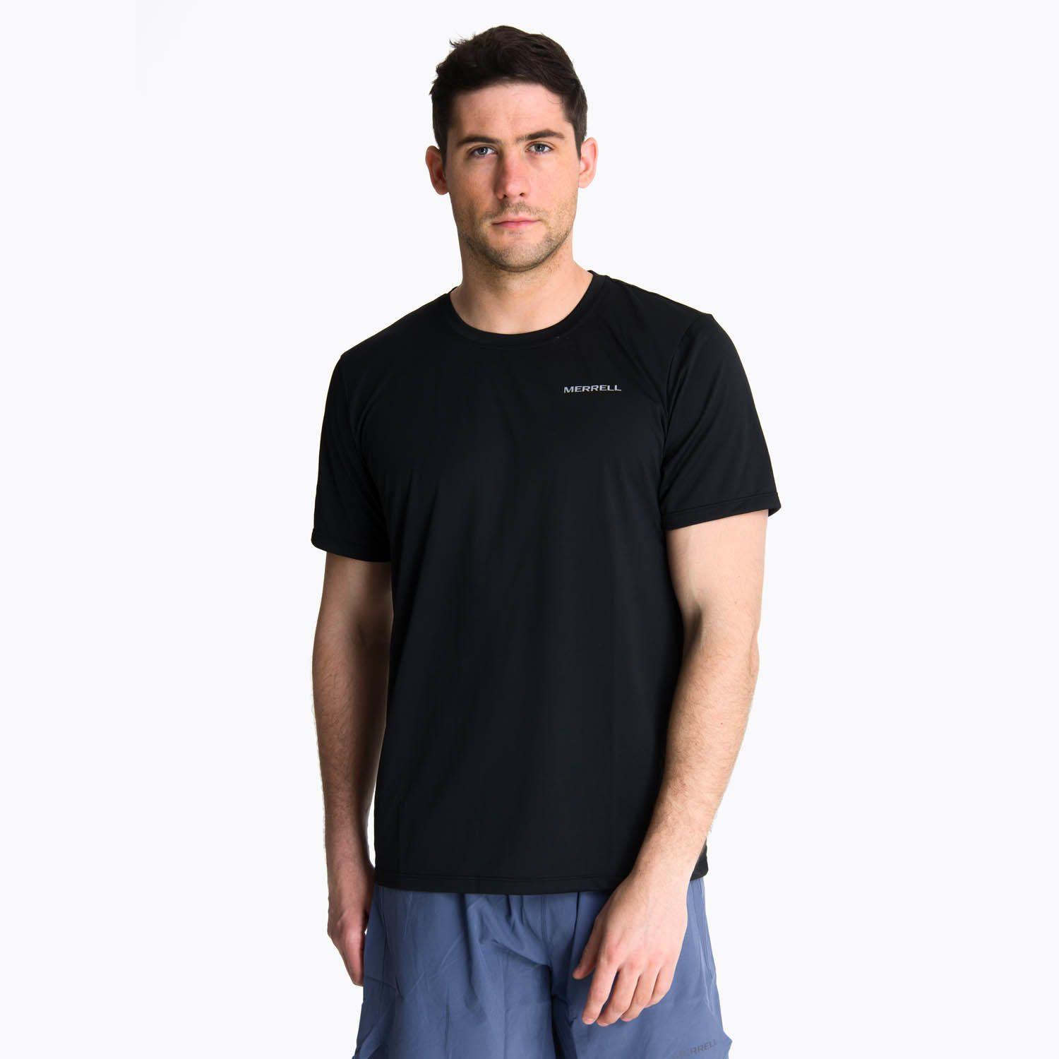 Polera Manga Corta Hombre Birdsville Negro -0