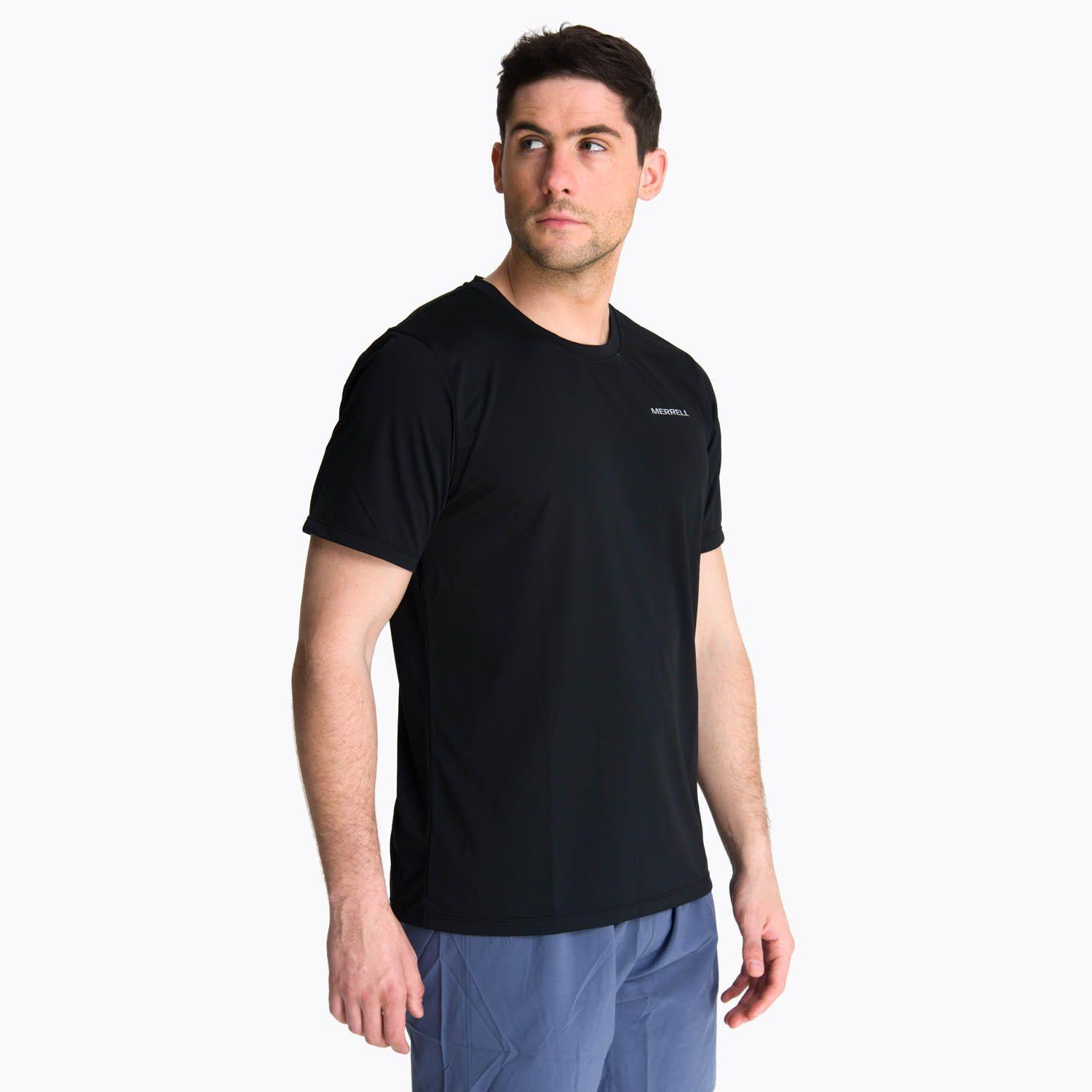 Polera Manga Corta Hombre Birdsville Negro -1