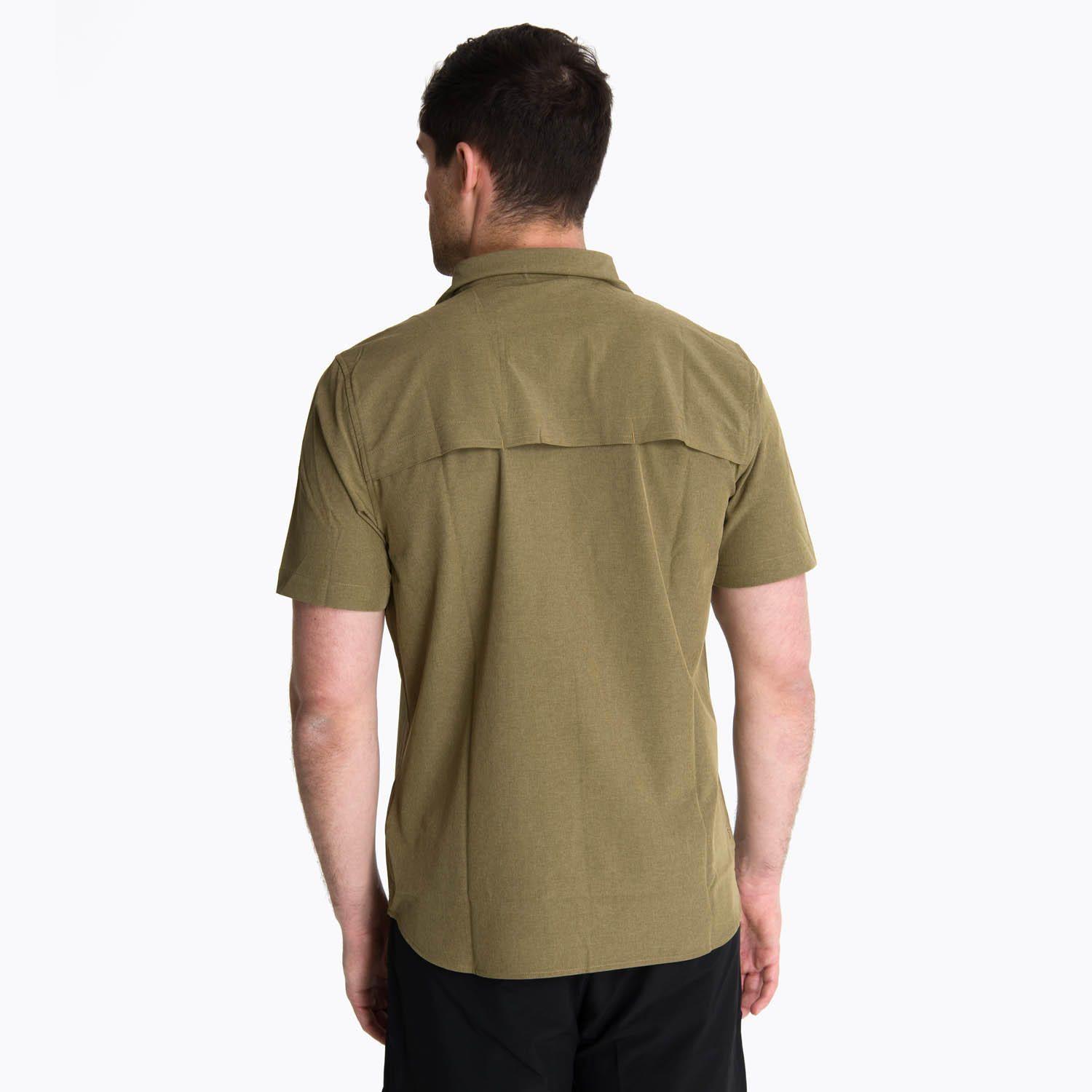 Camisa Manga Corta Hombre Akaroa Verde Musgo -3