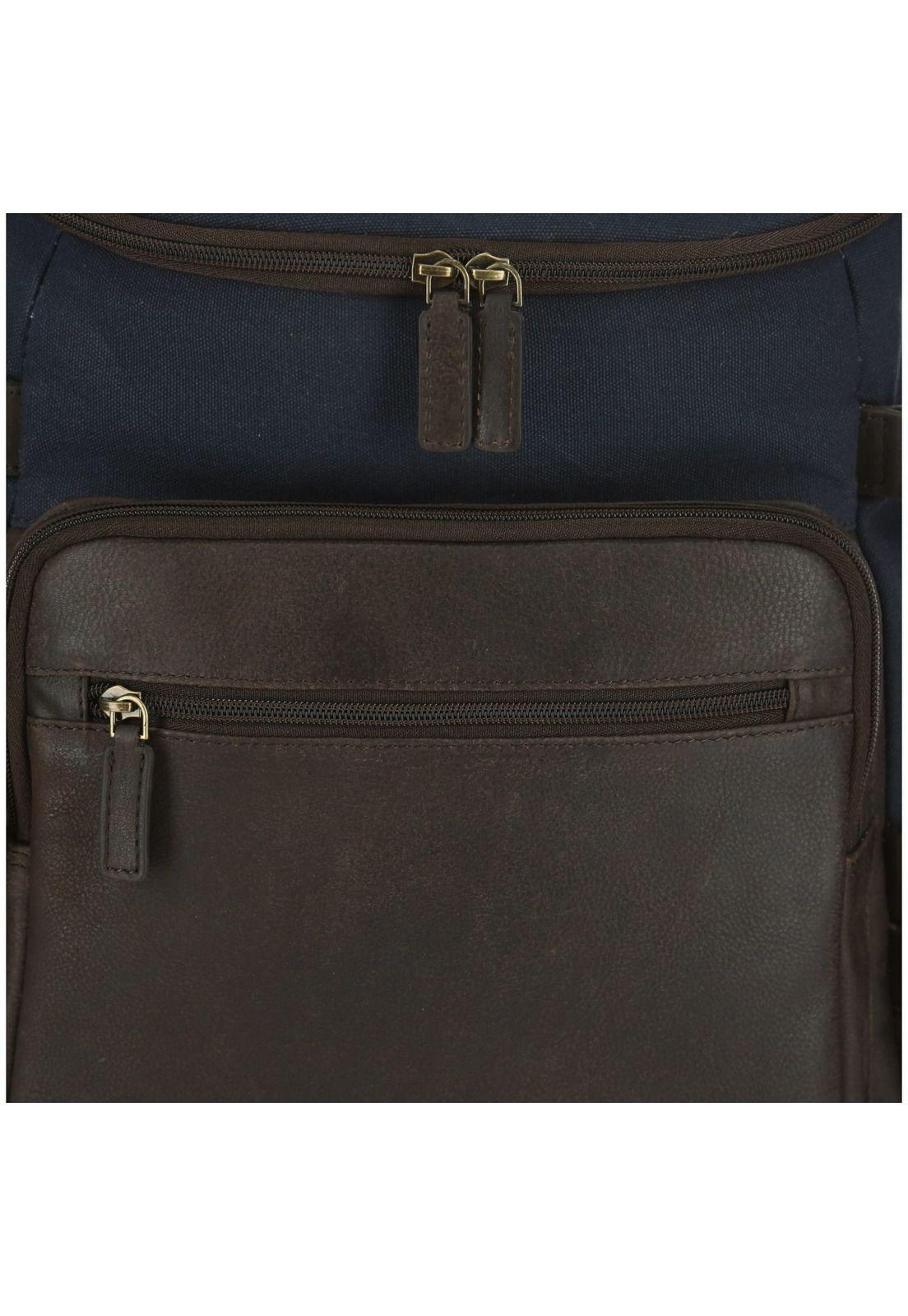 Mochila Canvas Encerado Y Cuero Wx Leiria Back-3