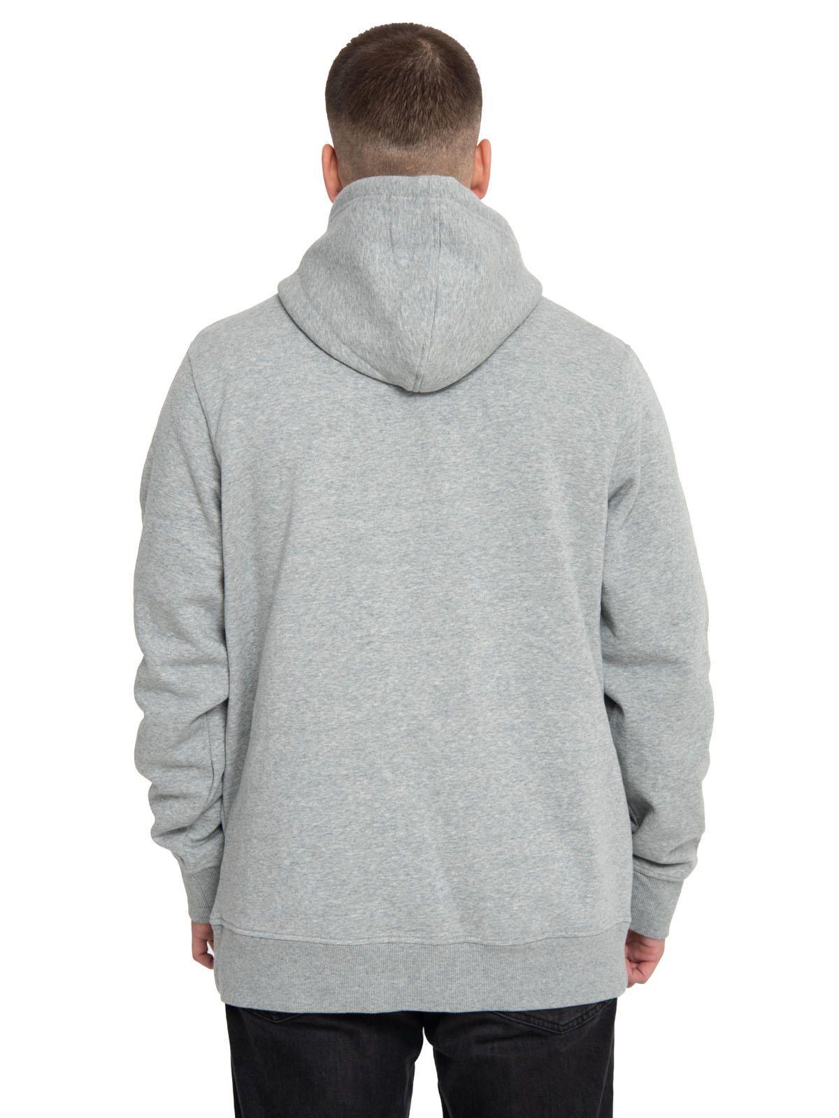 Polerón Hombre Fleece Cat Logo Pullover Hoodie Gris-3